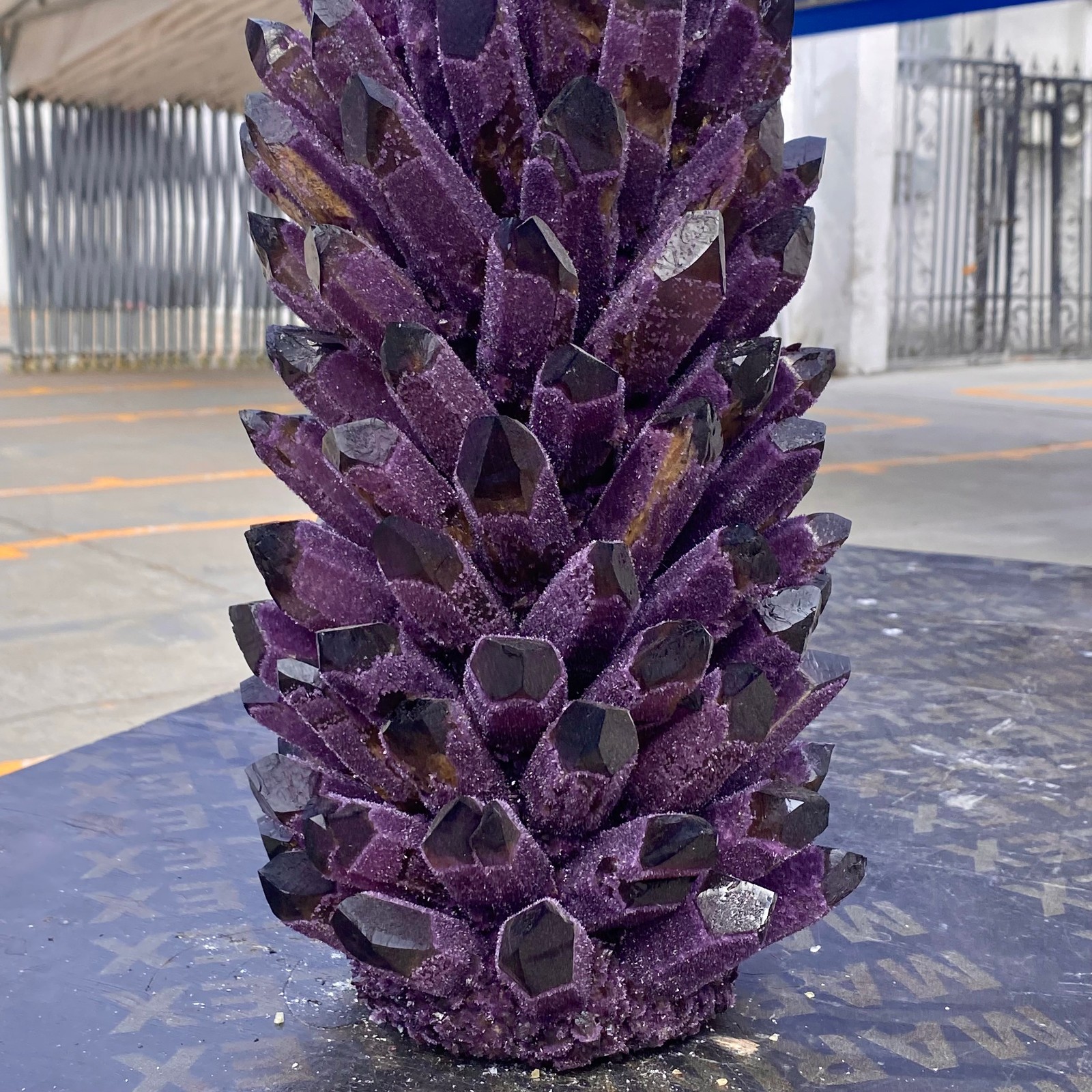 26.7LB Natural Purple Crystal Cluster/Flower Shape Mineral Specimen healing
