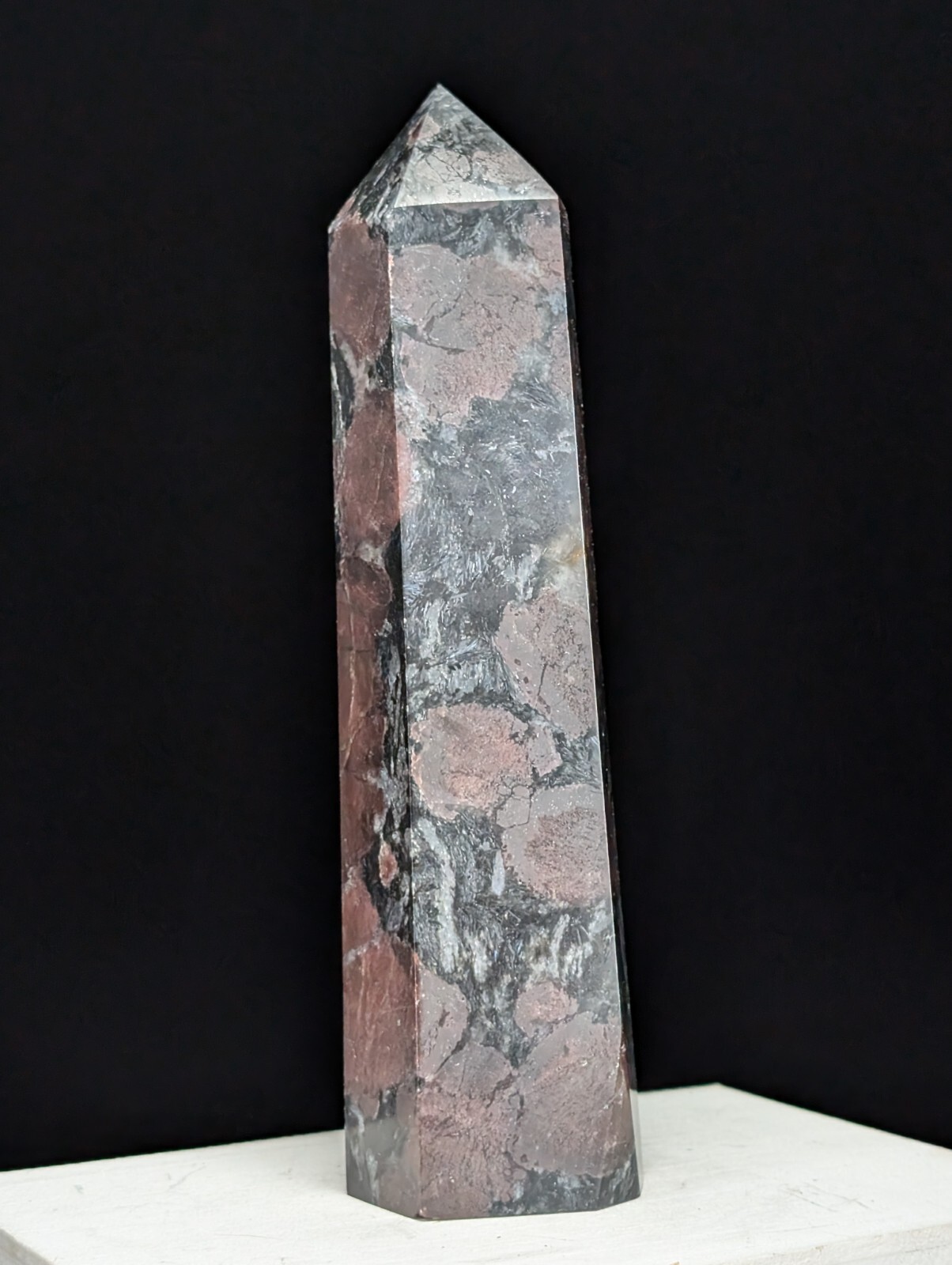 Garnet Tower Crystal Large Big Tall Gemstone Point Wand
