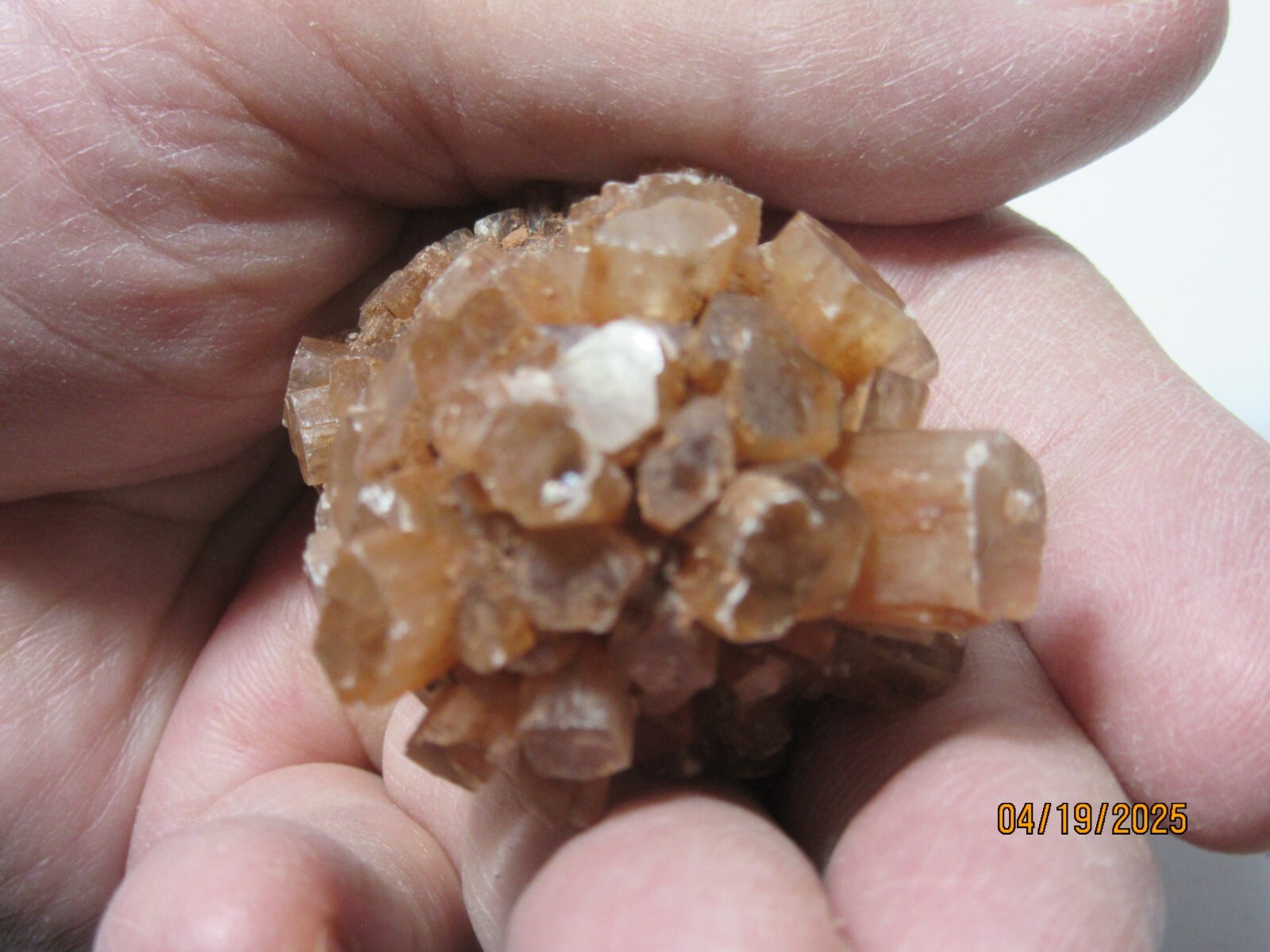 Aragonite Brown Crystal 2 3/16″ Mineral Morocco Collectible ABCMC-358