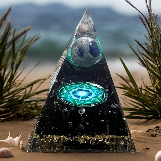 Orgone Pyramid Crystal Healing Stone , Energy Generator Healing Crystals