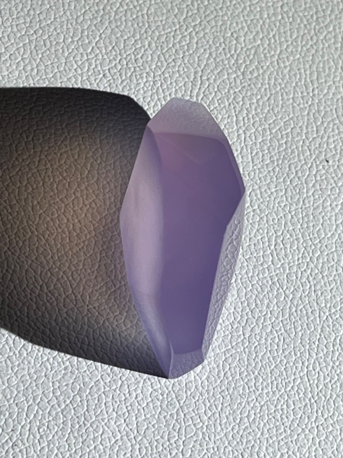 Purple chalcedony 27.05 ct One of Kind Geometric Pendant. Origin : Indonesia.