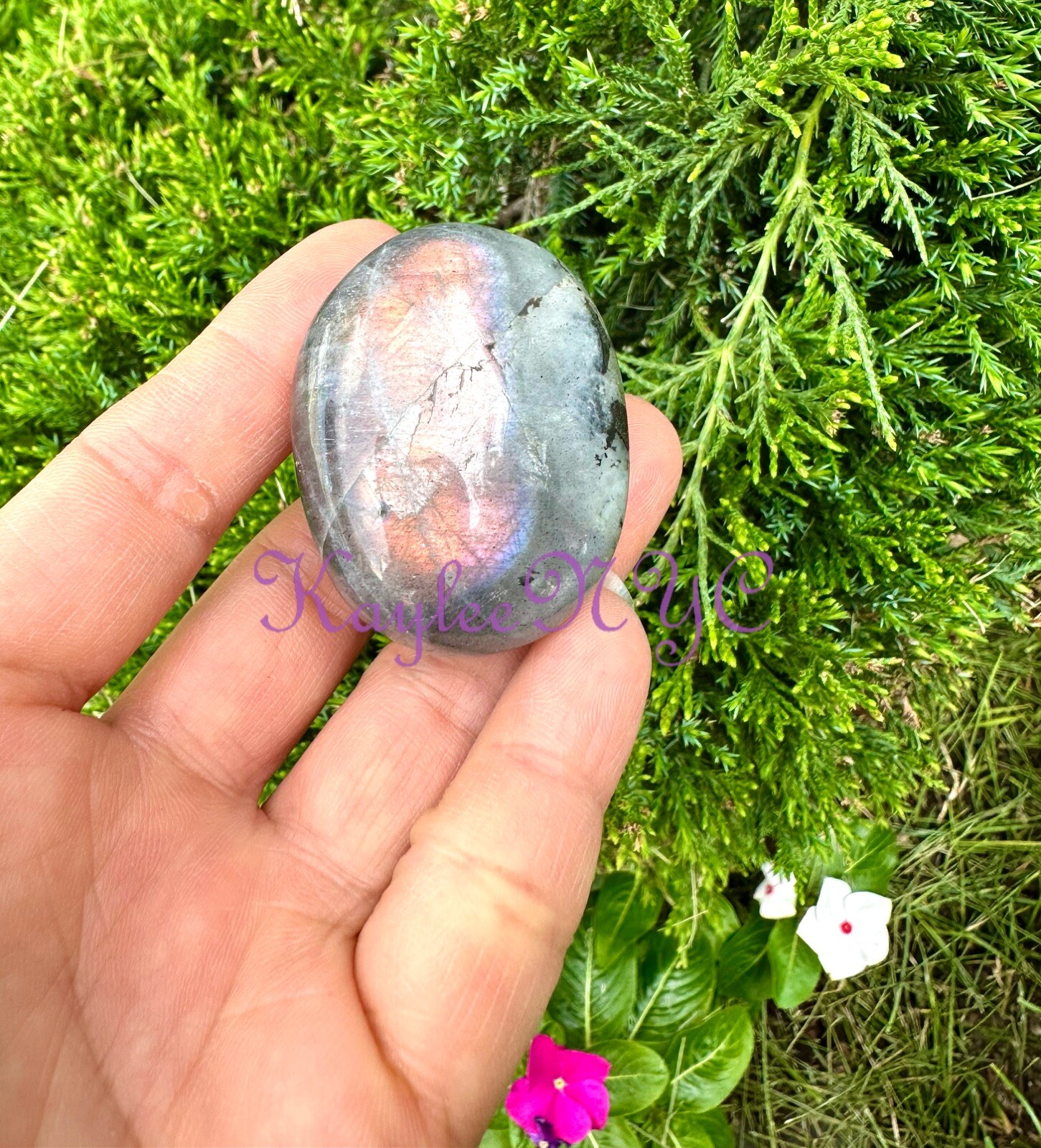 Wholesale 2 Lbs Lot Natural Sunset Labradorite Palm Stones Crystal Energy