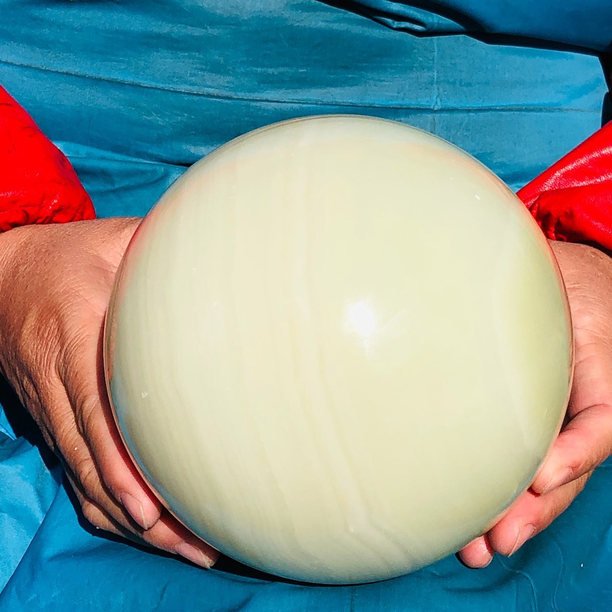 4460g Natural Afghan Jade Chakra Quartz Sphere healing ball Specimen