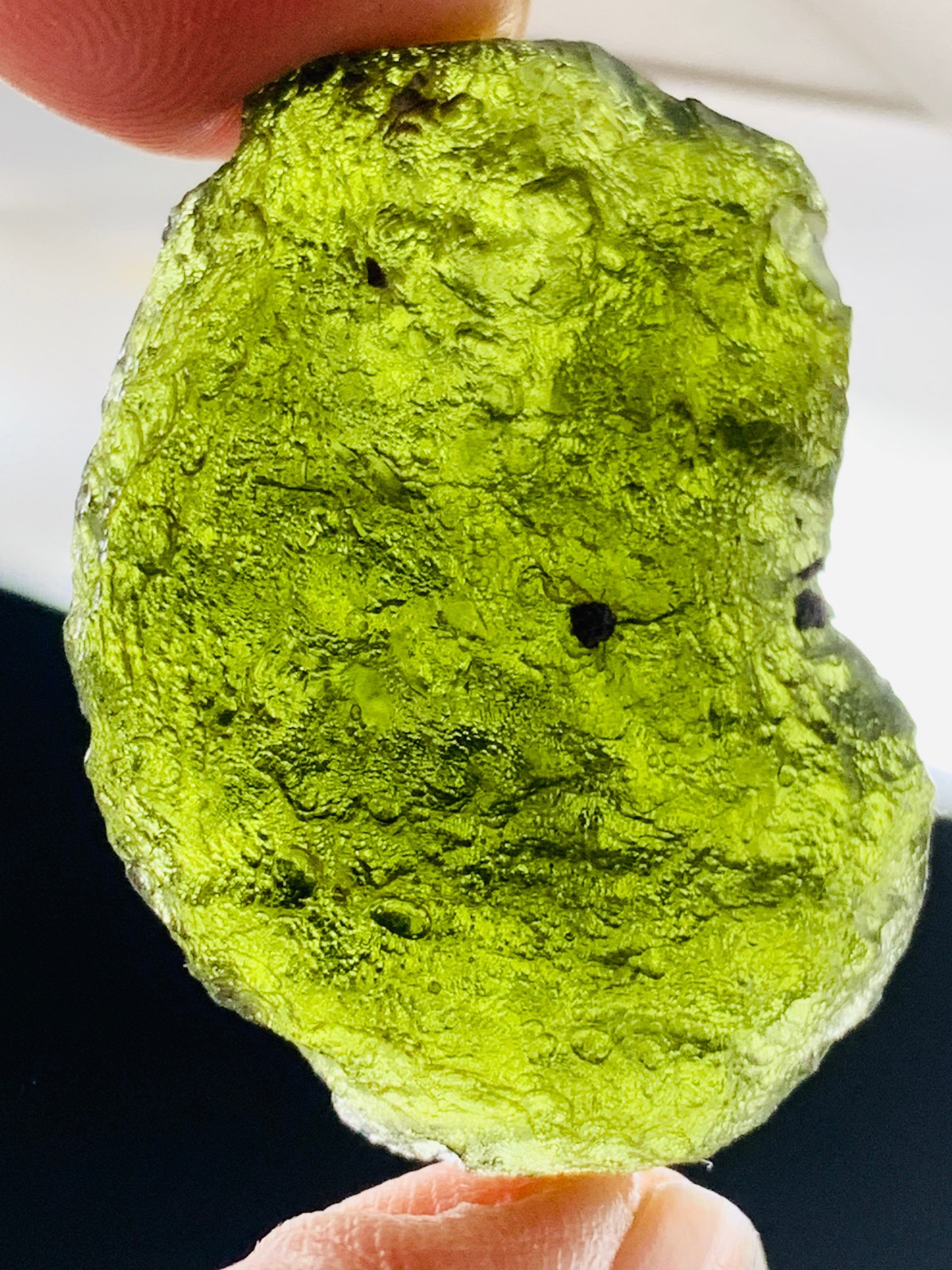 TOP Moldavite Raw Moldavite Crystal from Czech Republic PICcertificate 50CT
