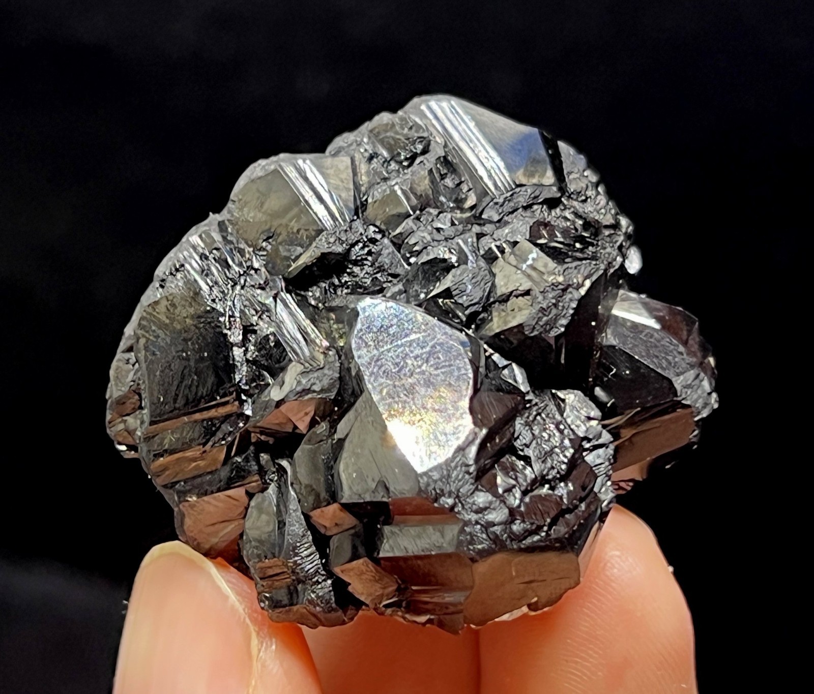 36mm 80g POWERFUL Cassiterite with Muscovite, Natural Mineral Specimen