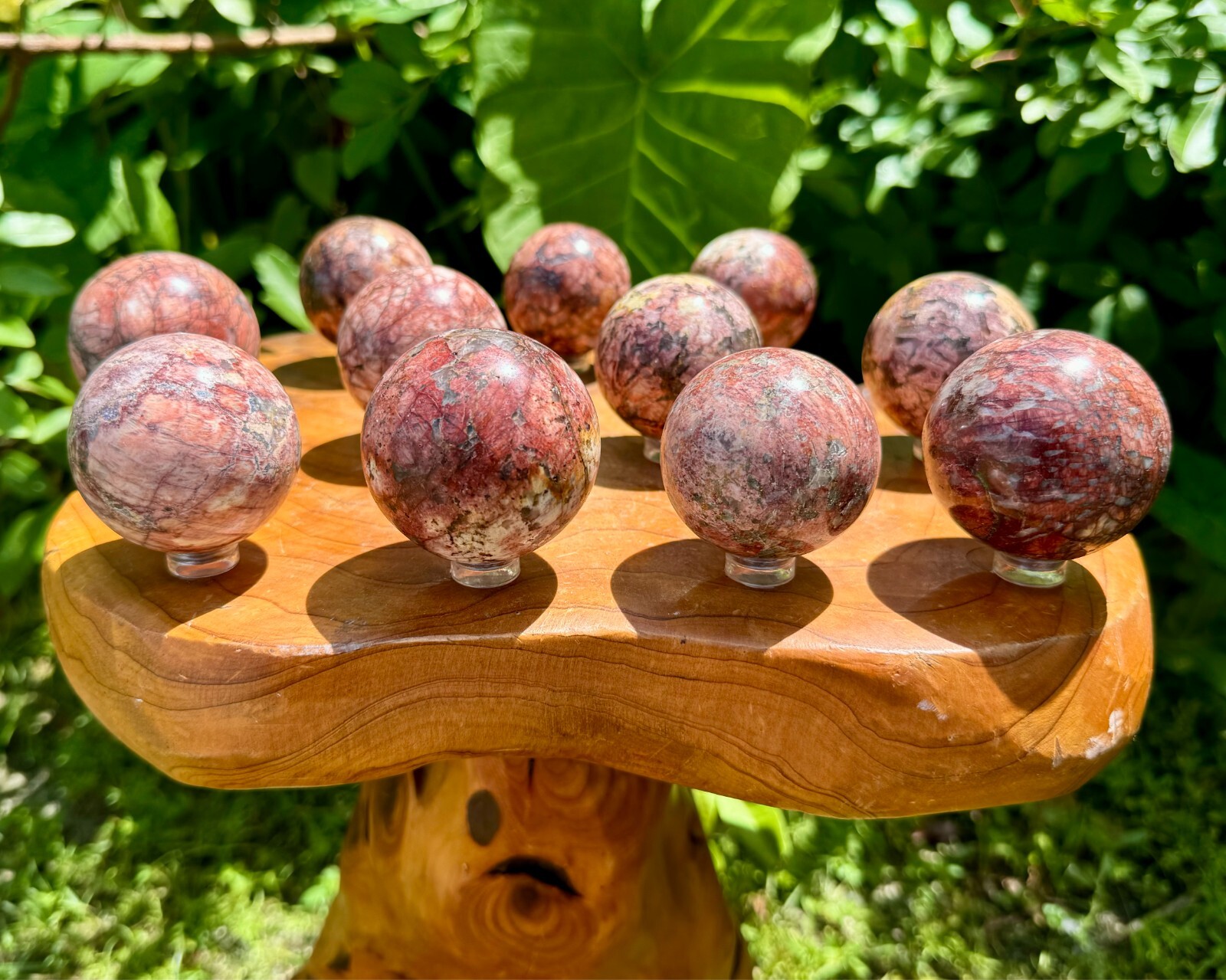 Red Moonstone Crystal Sphere LARGE 1.75 – 2″ Sphere (Natural Moonstone Sphere)