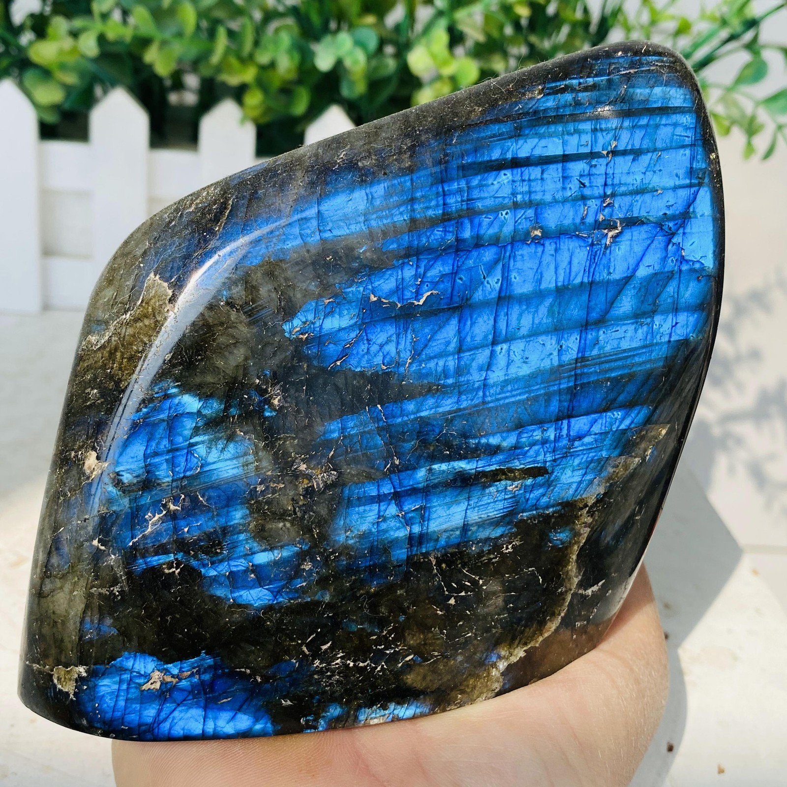 Natural Purple Labradorite Quartz Crystal Freeform Mineral Specimen 1060g