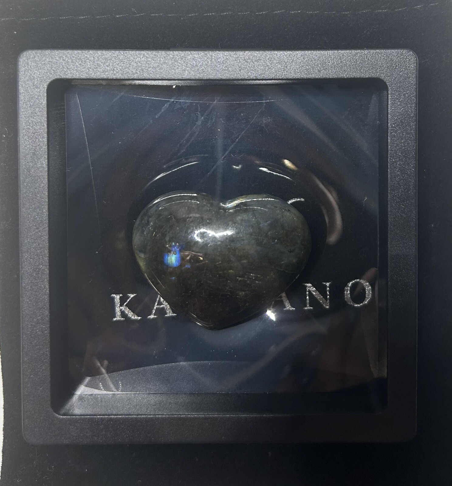 Kalifano Heart Carvings – Set of 3 – Rose Quartz, Petrified Wood & Nephrite Jade