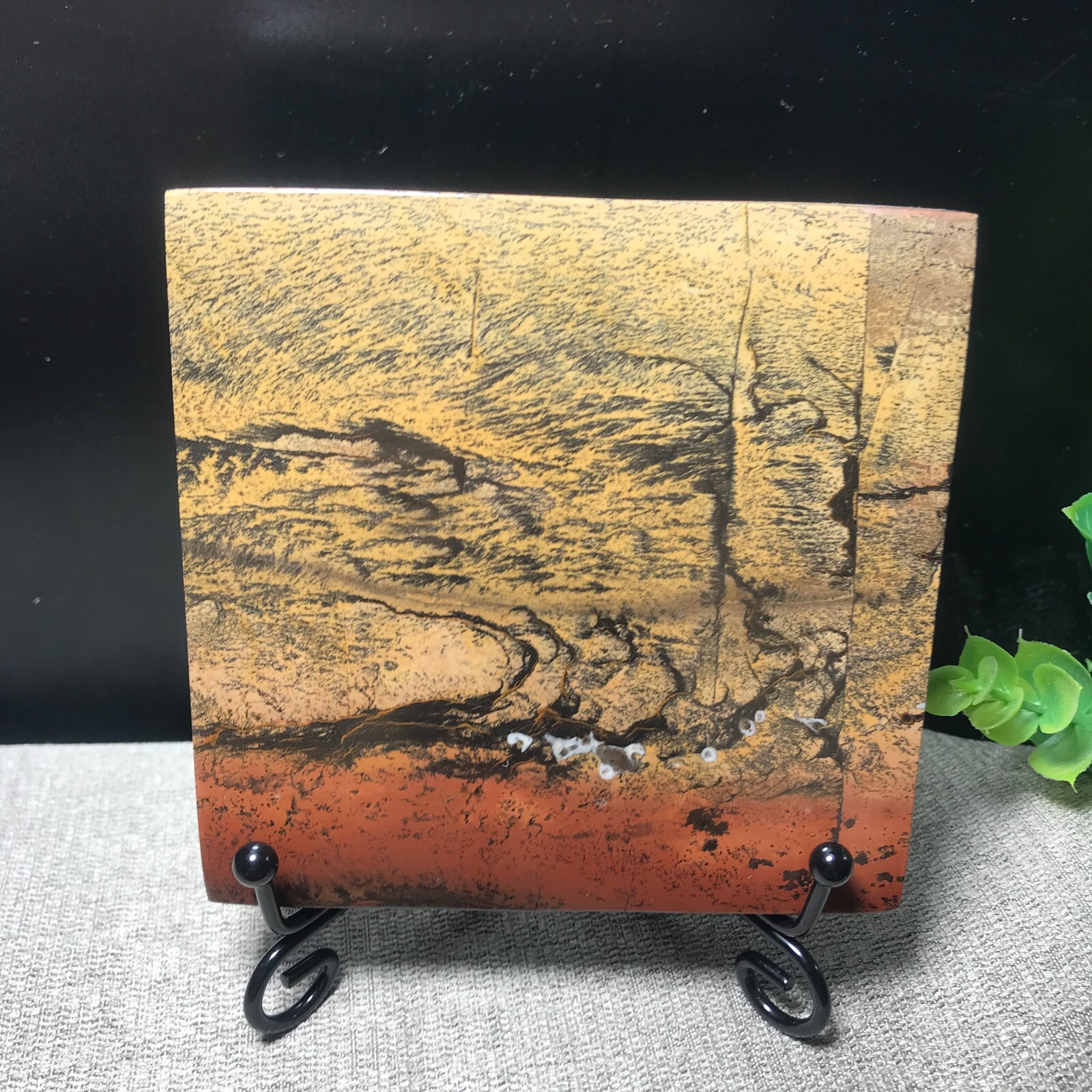 220g Natural Chinese painting stone crystal ornaments for home decoration 15