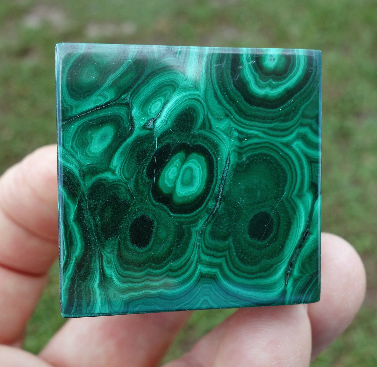 Solid Green MALACHITE CUBE Crystal South Africa For Sale