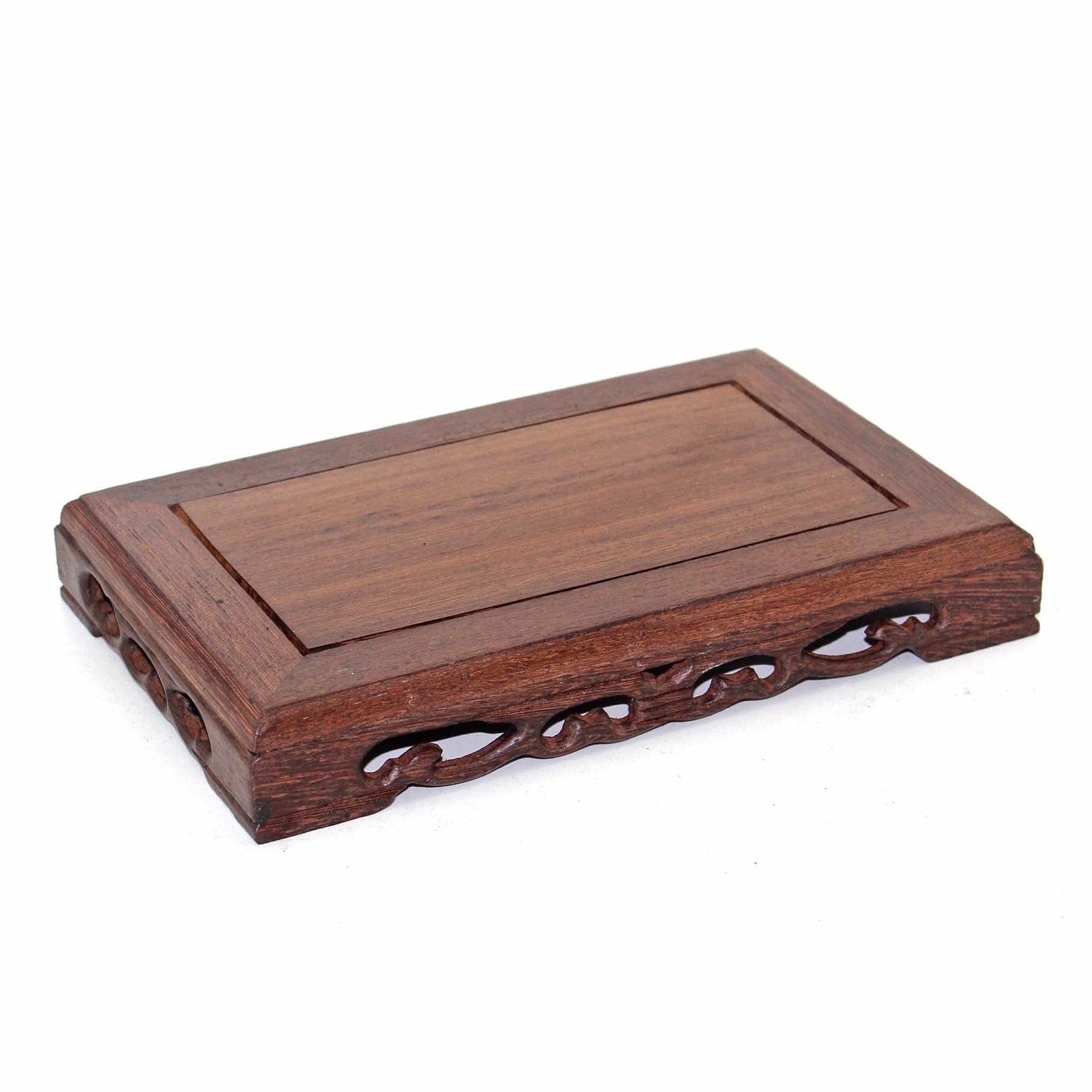 Oriental Furniture Solid Wood Base Rectangular Carved Art Craft Display Stand…