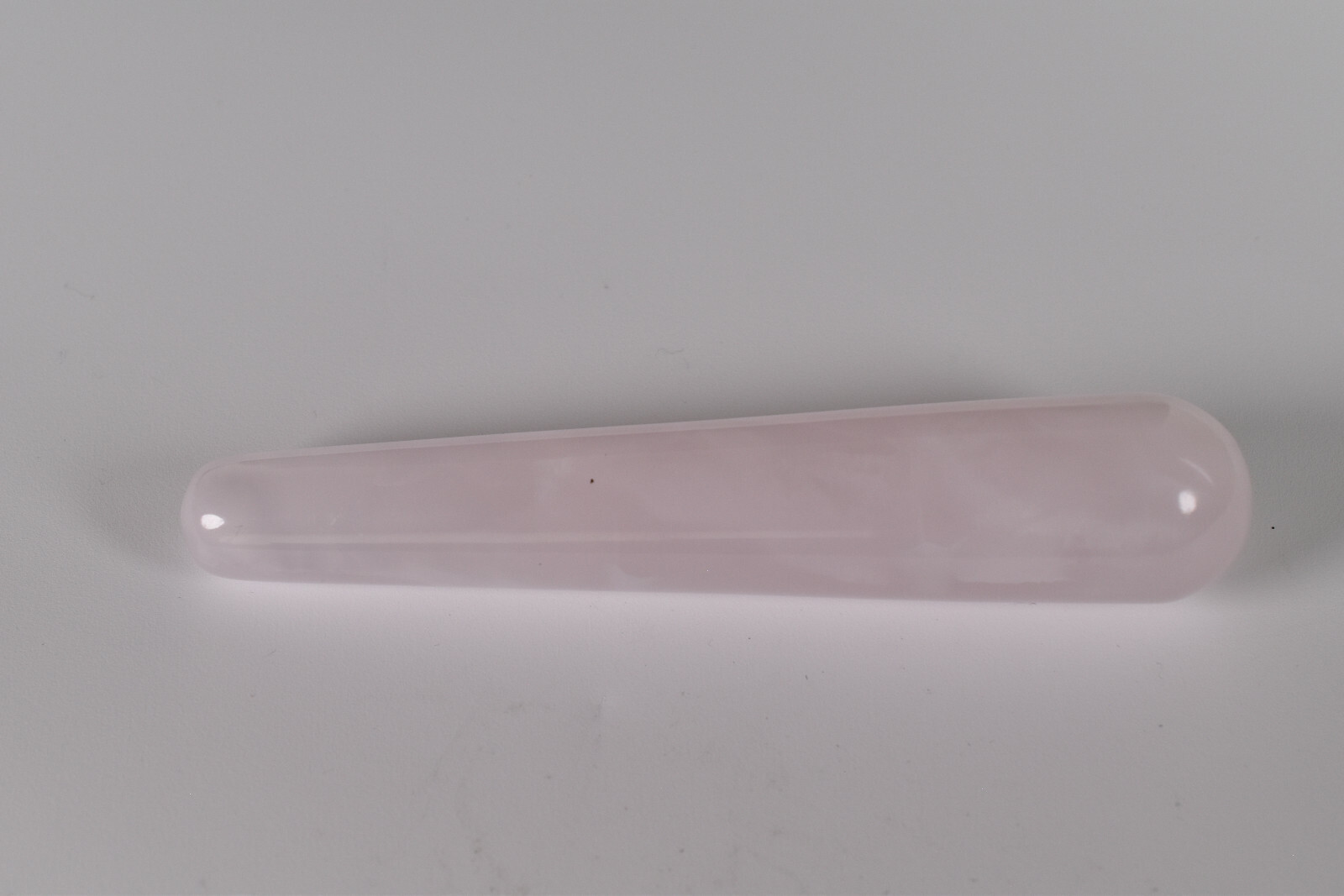 Pink Mangano Calcite Massage Wand Fluorescent UV Reactive 11 cm # S4
