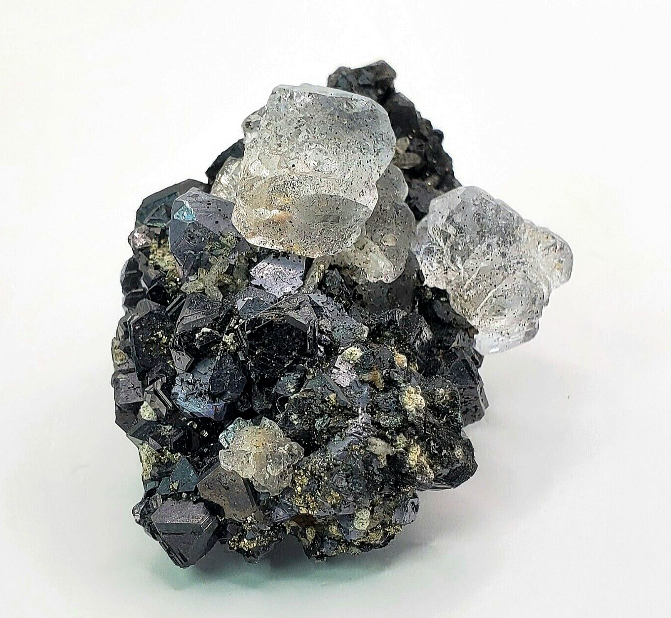 Stunning Cerussite on Galena with Pyrite 68g Natural Specimen 2″x1-3/8″x1-1/8″