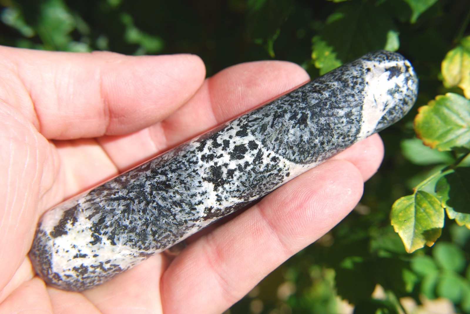 CHARGED Orbicular Granite (Volcanic) 4″ Massage Wand Healing REIKI 102g [RARE]