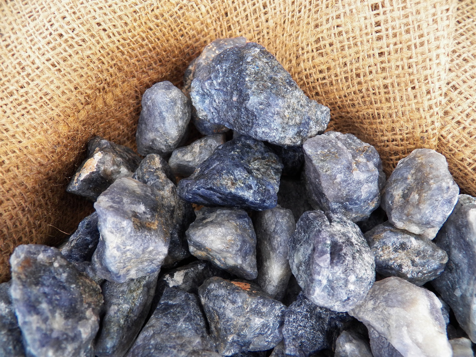 2000 Carat Lots of Iolite Rough – Plus a FREE Faceted Gemstone