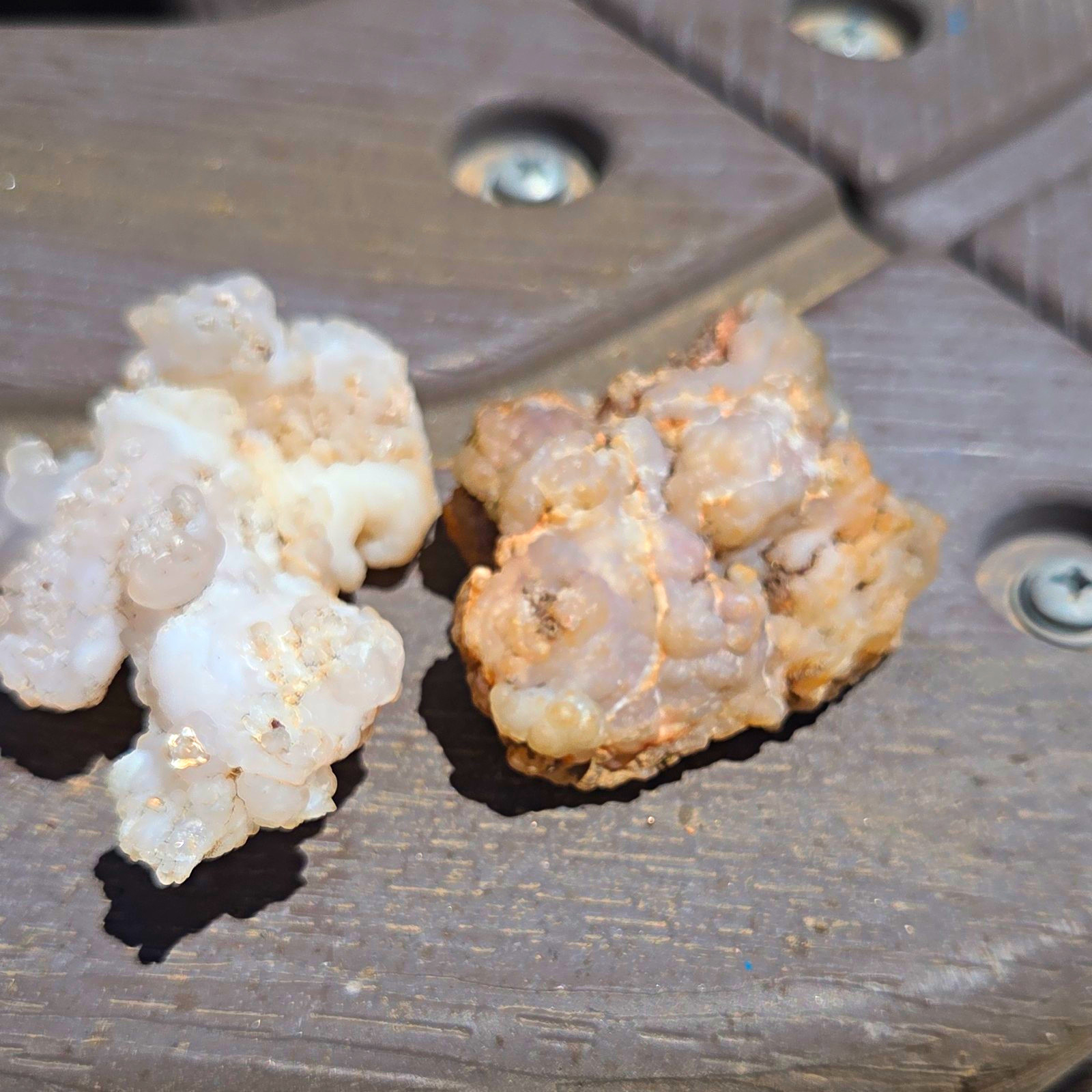 White Chalcedony Botryoidal Mineral Specimen Cluster Crystal