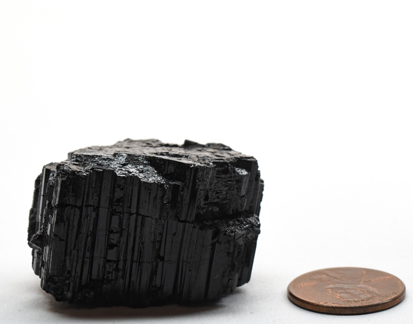 38mm 250ct Columnar Black Tourmaline Rough Natural Mineral Raw Gemstone – Brazil