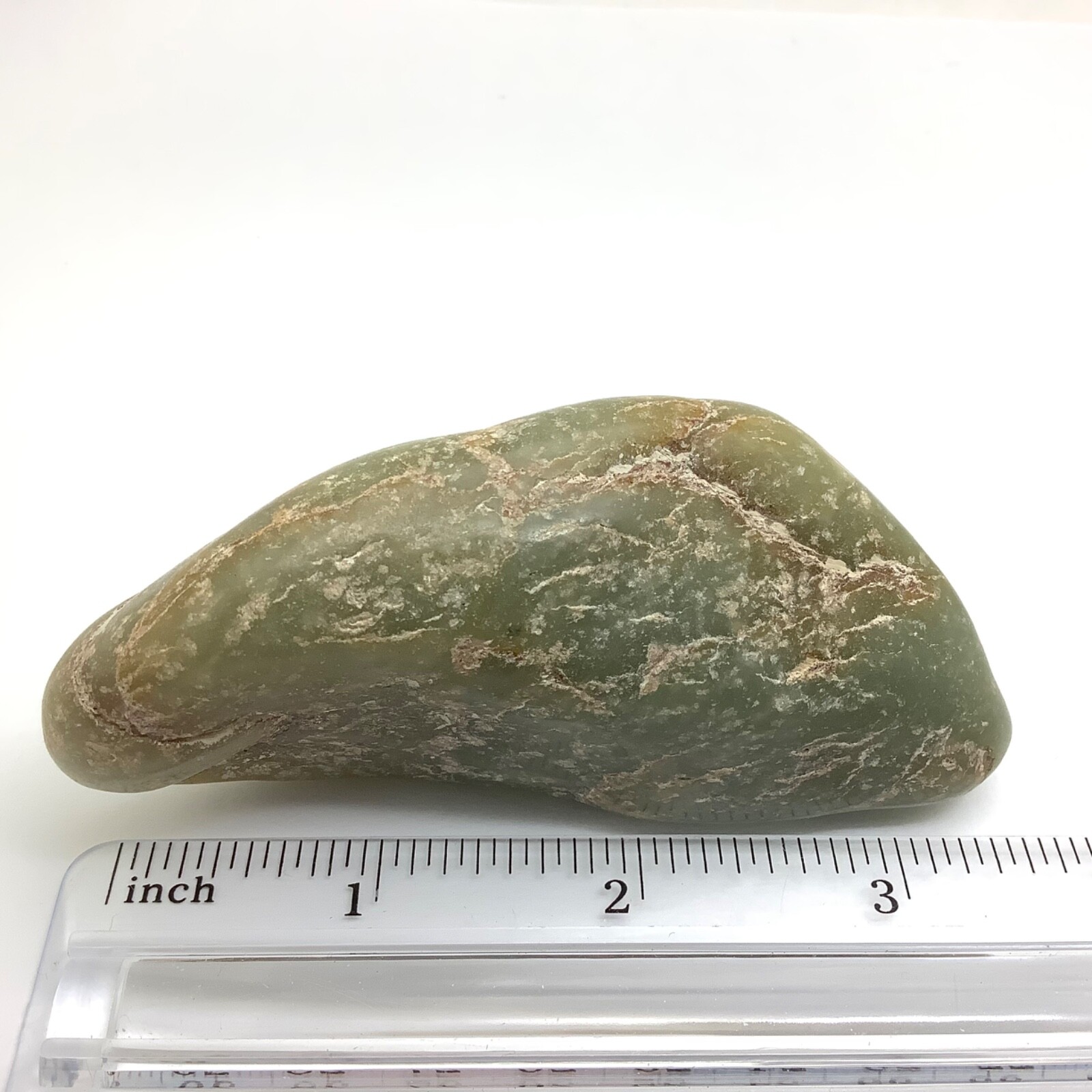 Siberian Jade Cobble Pistachio Green Nephrite Jade Stone Vitim River Siberia