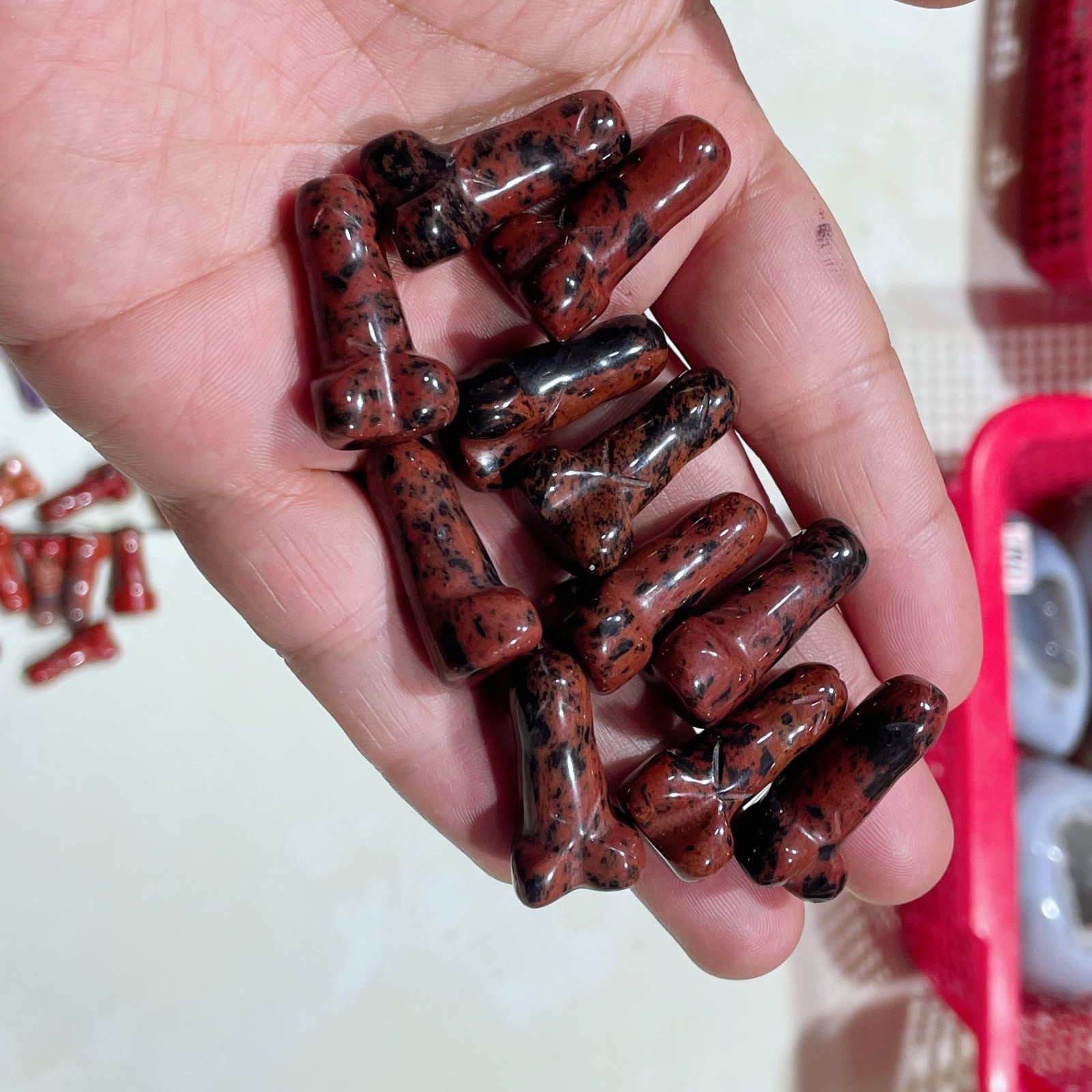 10pcs Natural male penis quartz Crystal Massager Sculpting wand gem healing