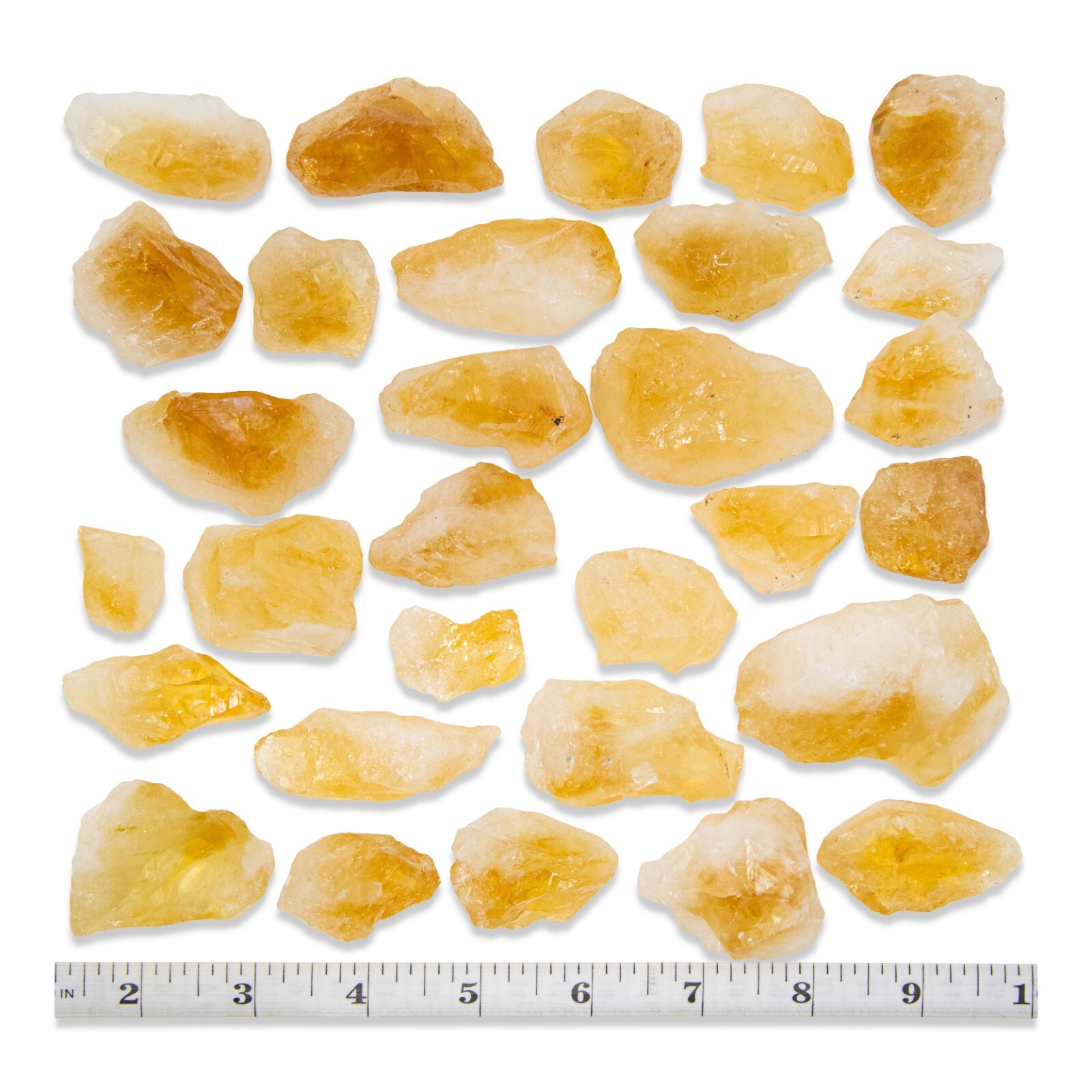 Citrine Crystal Chunks – Raw Citrine Bulk – Healing Crystals 1/2 LB – 2 LBS