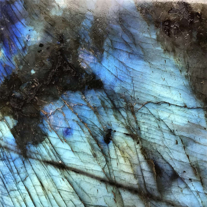 1.18kg Natural Labradorite Quartz Crystal Spectrolite Mineral Reiki healing