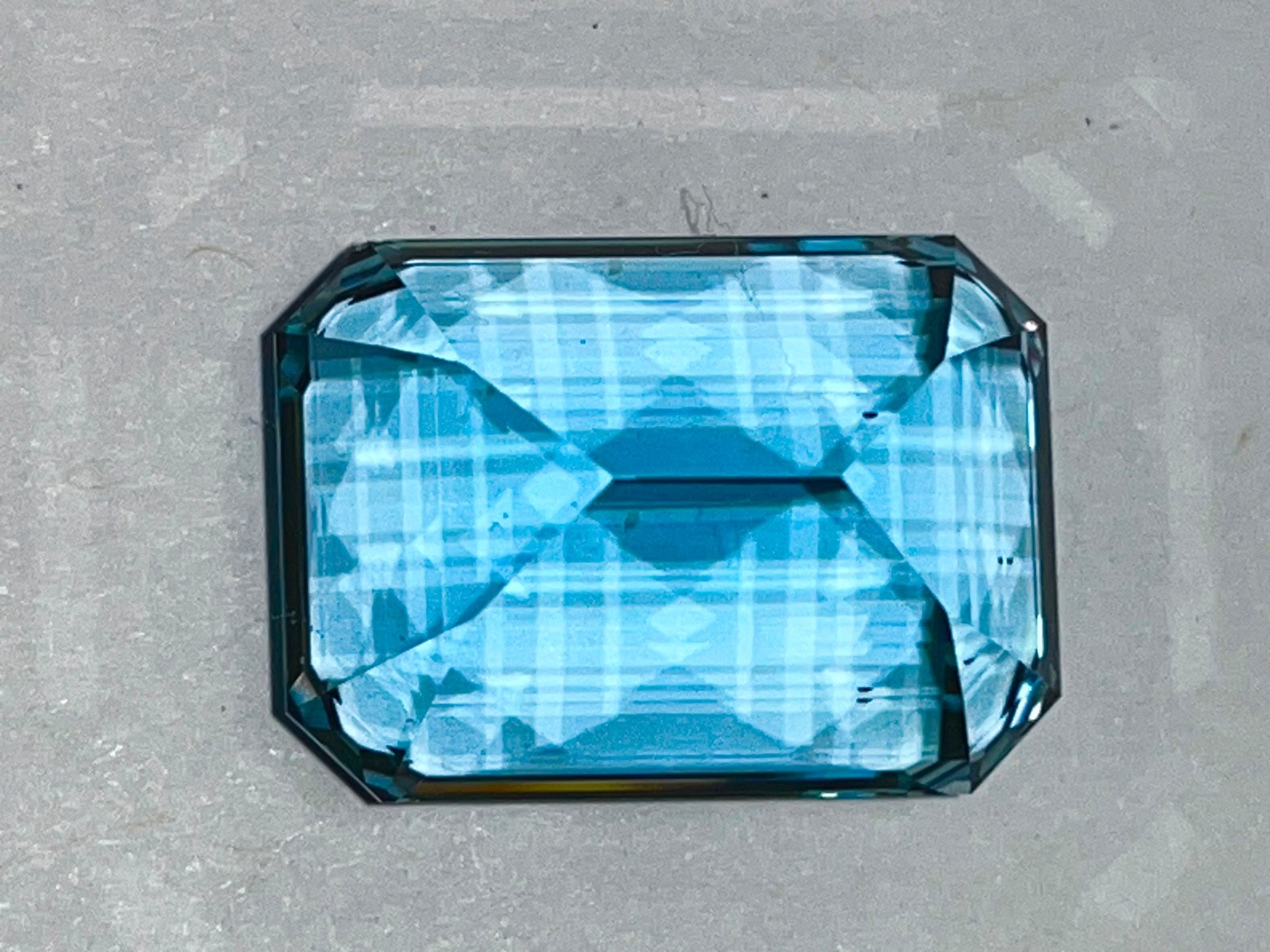 31.04ct Montana Topaz AAA Hand Cut by Master Lapidary (1980s) Large Emerald Cut