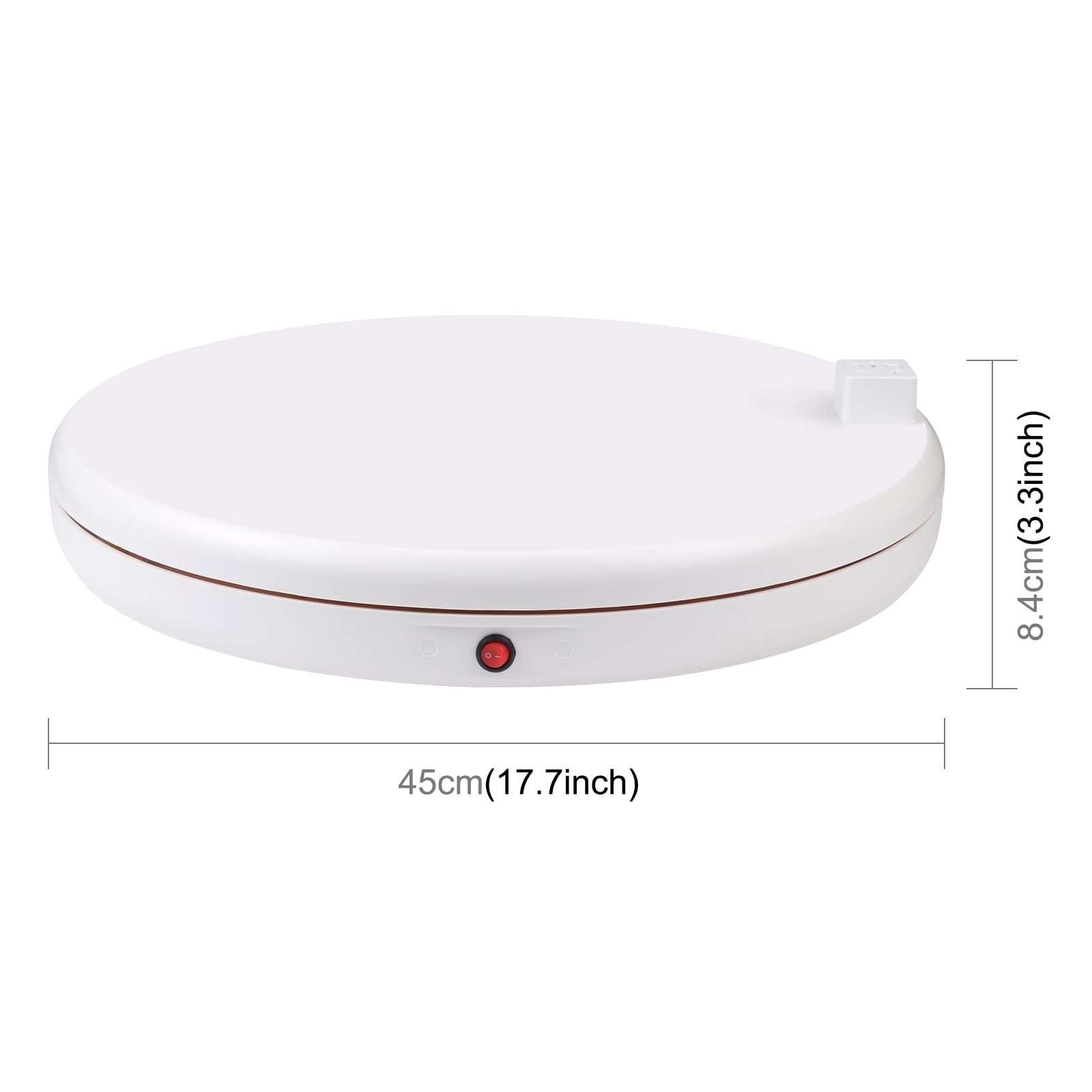 JORIXXY 45cm/18Inch Electric Motorized Rotating Turntable Display Stand