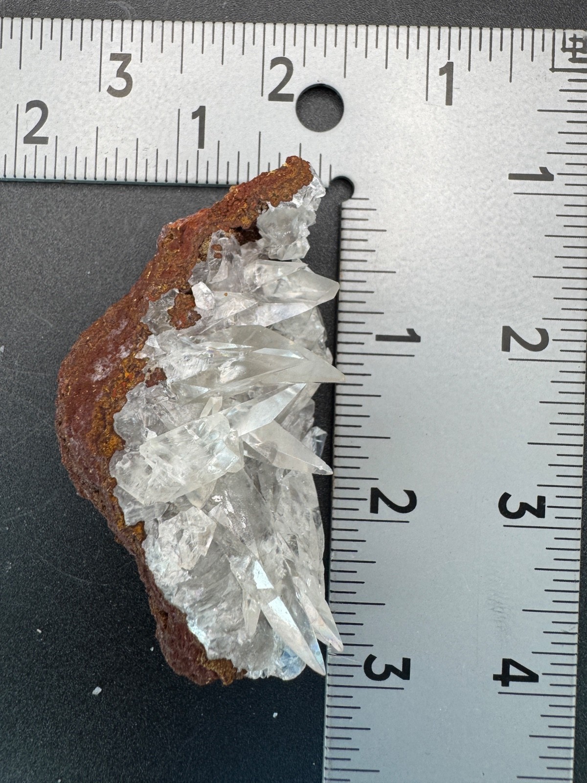 6223 High Quality Sharp, Clear Calcite Cluster Ojuela Mine, Durango MX 58g