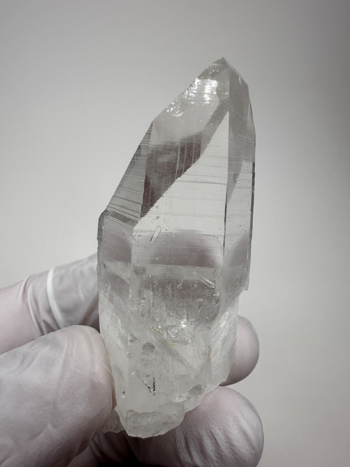 Optical Clear Colombian Lemurian Quartz Crystal Point