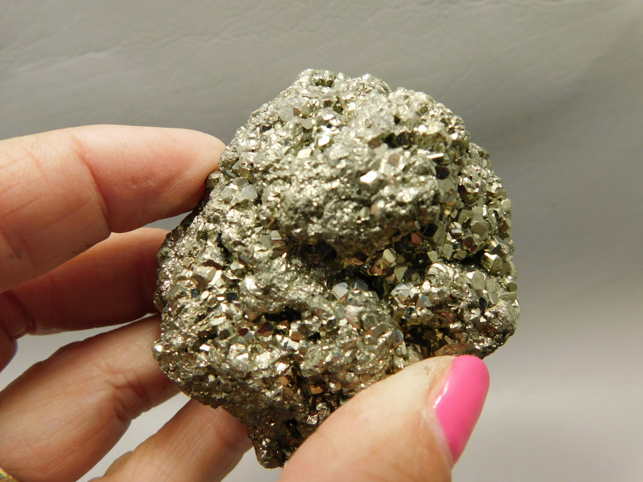 Pyrite Crystal Natural Mineral Specimen Fools Gold Peru #O6