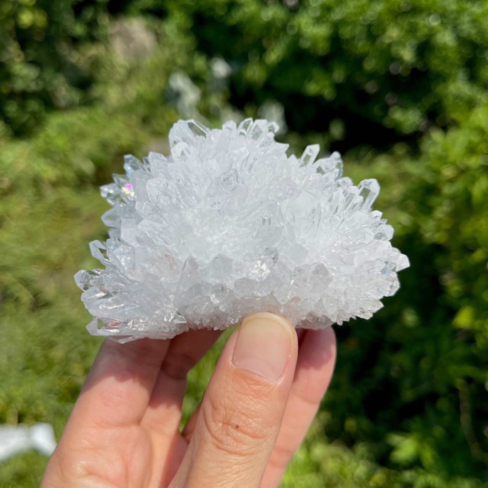 Clear Quartz Crystal Cluster Decorative Stone Display Specimen 200-300g