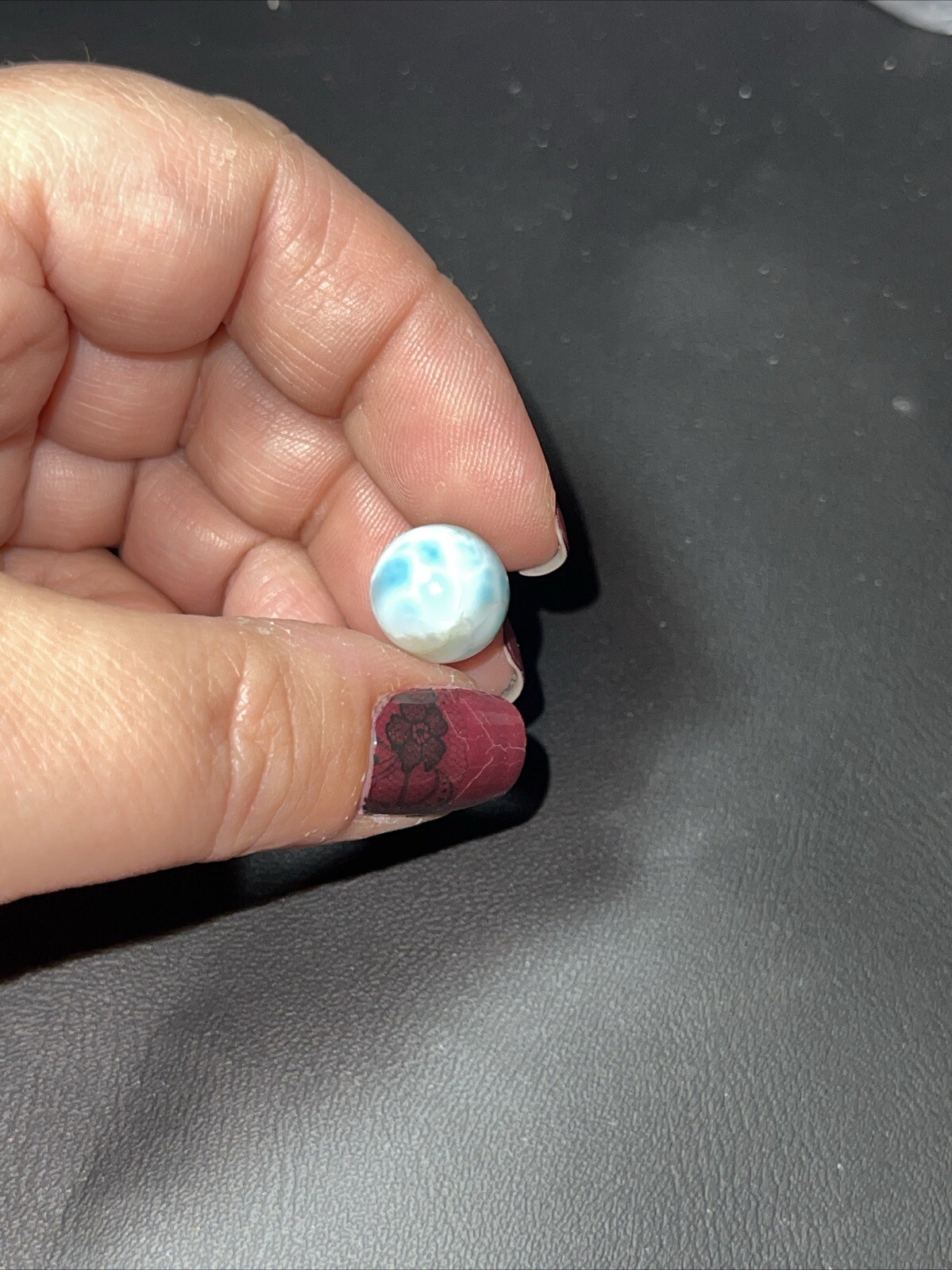 Larimar Mini Sphere Ball Orb Marble 12mm