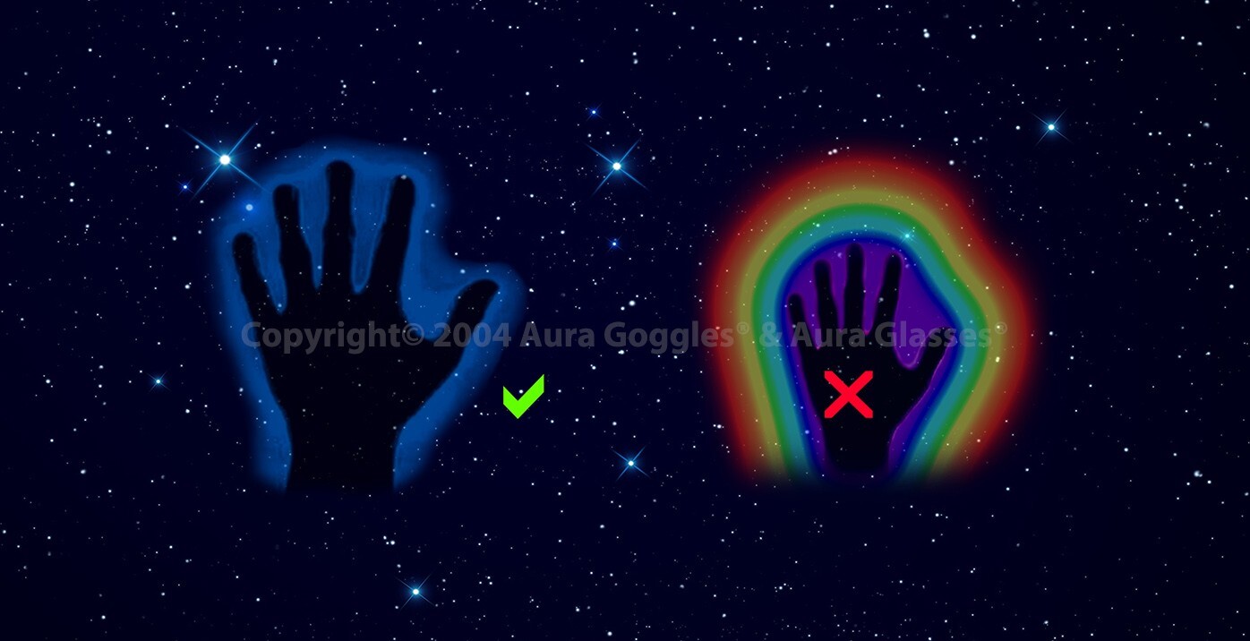 AURA GOGGLES dicyanin style ghosts reiki hunting wicca crystal healing evp emf