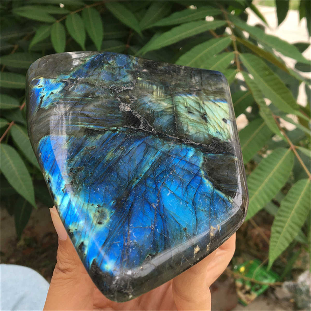 1.1kg Natural Labradorite Mineral Quartz Crystal Mineral Reiki healing