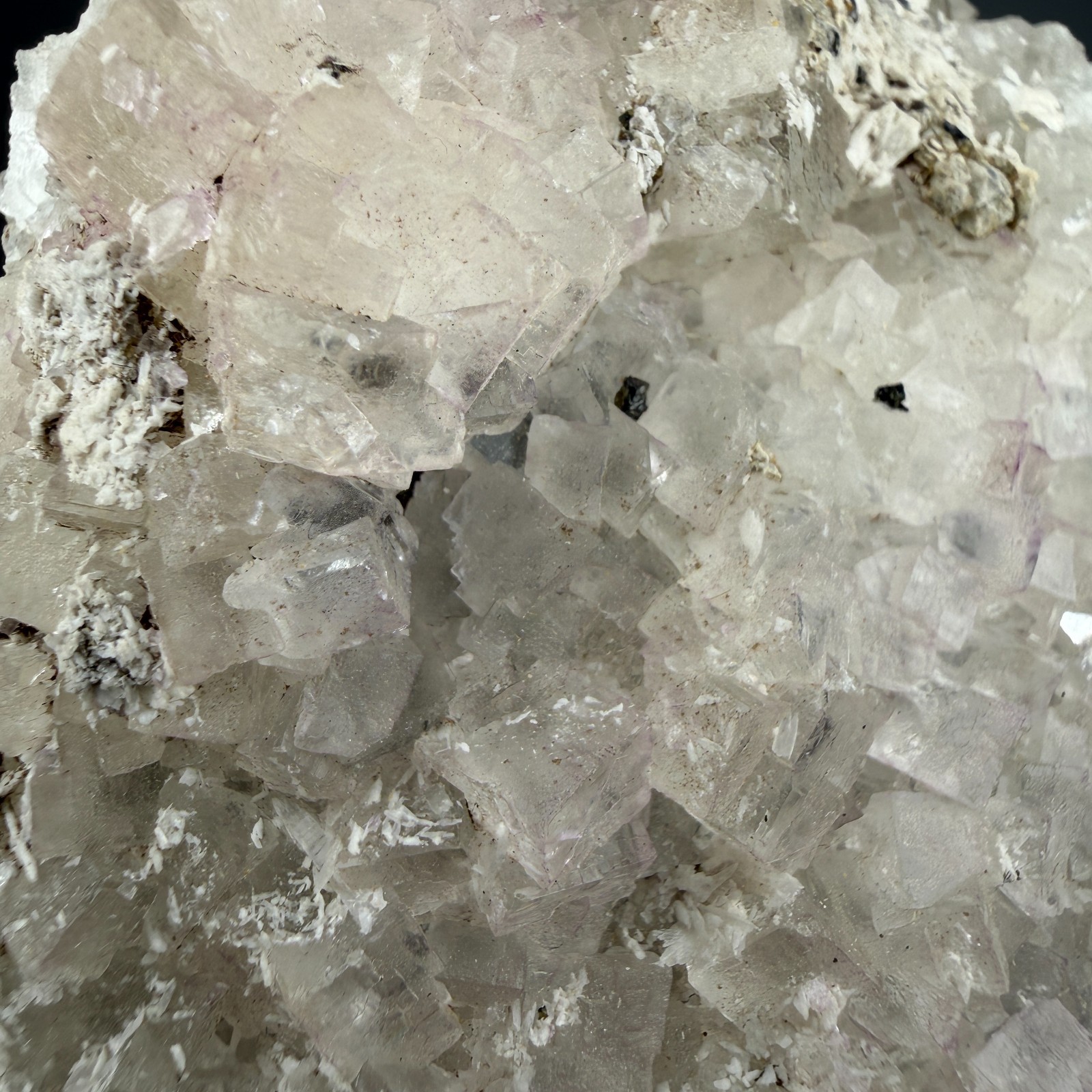 Nice Fluorite Crystals on Sphalerite: Caldwell Quarry, Boyle County, Kentucky