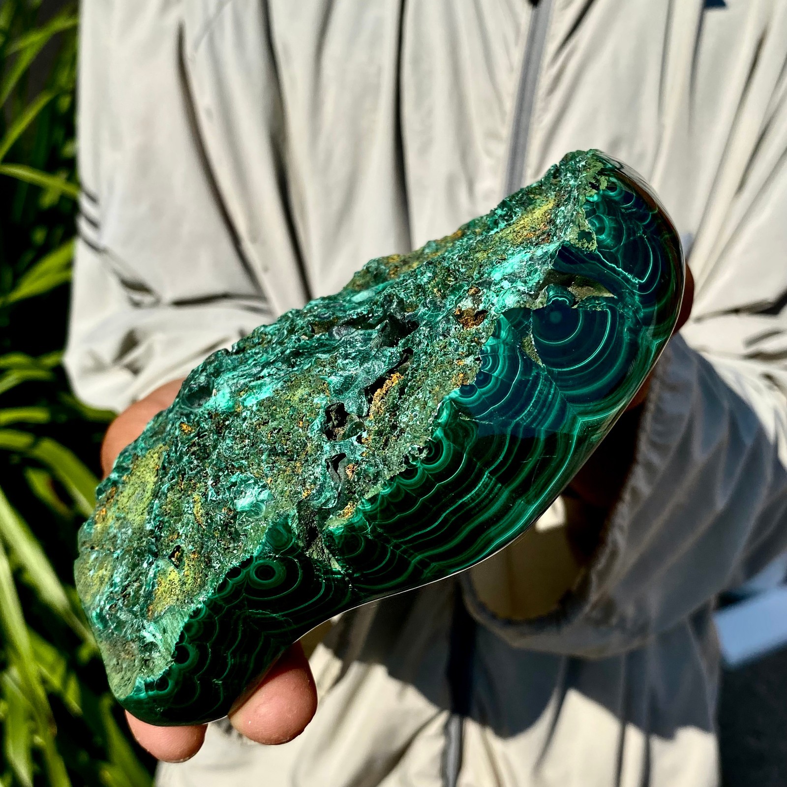 2.42LB TOP Natural Malachite crystal quartz Mineral specimen Reiki gem