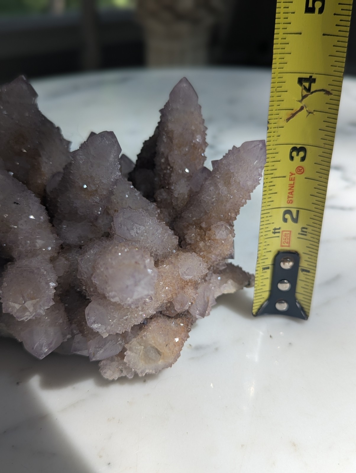 Natural African Spirit Amethyst Crystal Cluster Lilac Purple Mineral Specimen