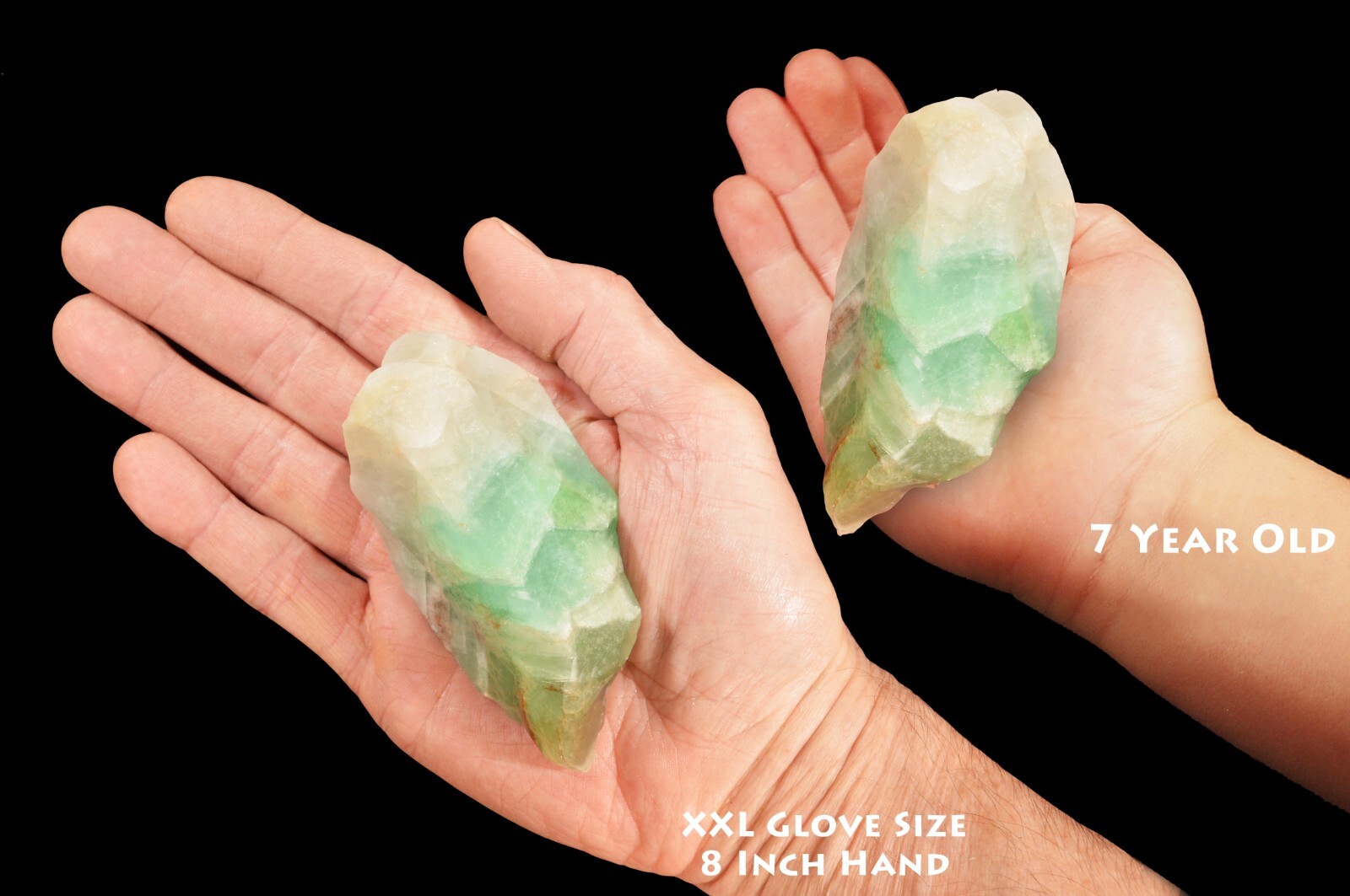 EMERALD CALCITE 3 1/2″ 13-16 Oz Raw Rock Mineral Specimen Chakra Healing Crystal