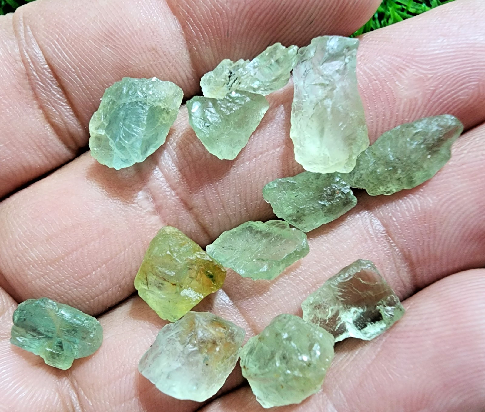 Beautiful Aquamarine Gemstone Rough Lot 9-15mm Loose Stones Jewelry Making