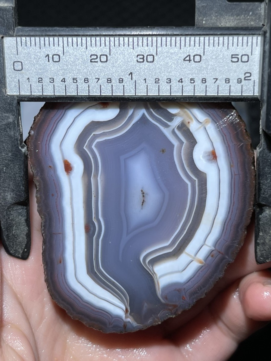 1pair China Agate Crystal Geodes Slices Natural Warring States Red 302g 7