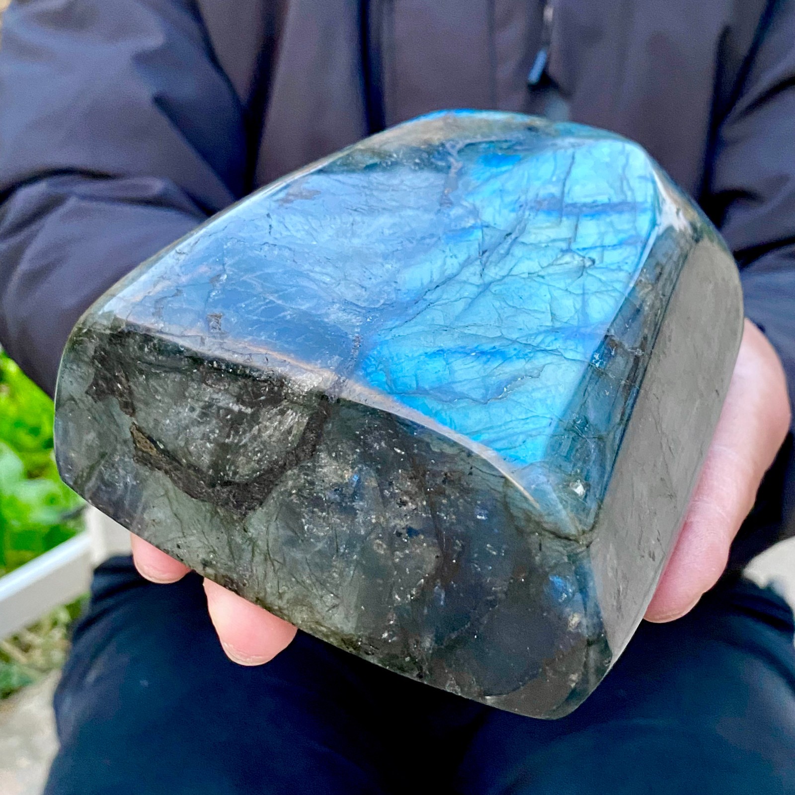 3.5LB Natural Labradorite Crystal Mineral Specimen Energy Healing Reiki