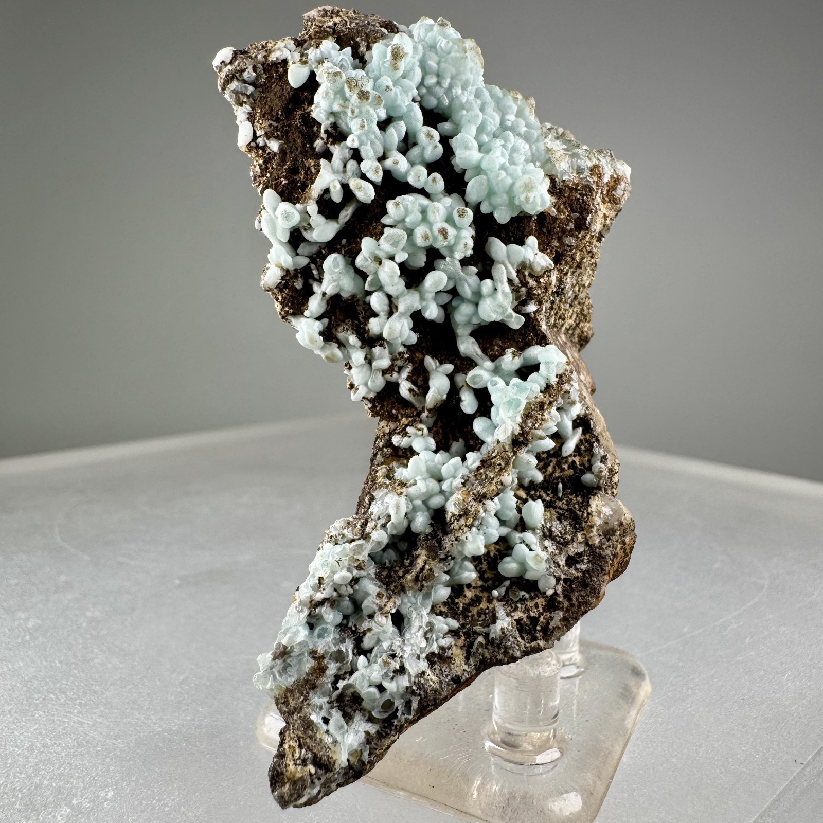 Nice Blue Smithsonite: Kelly Mine, Magdalena, Socorro Co., New Mexico- Classic!
