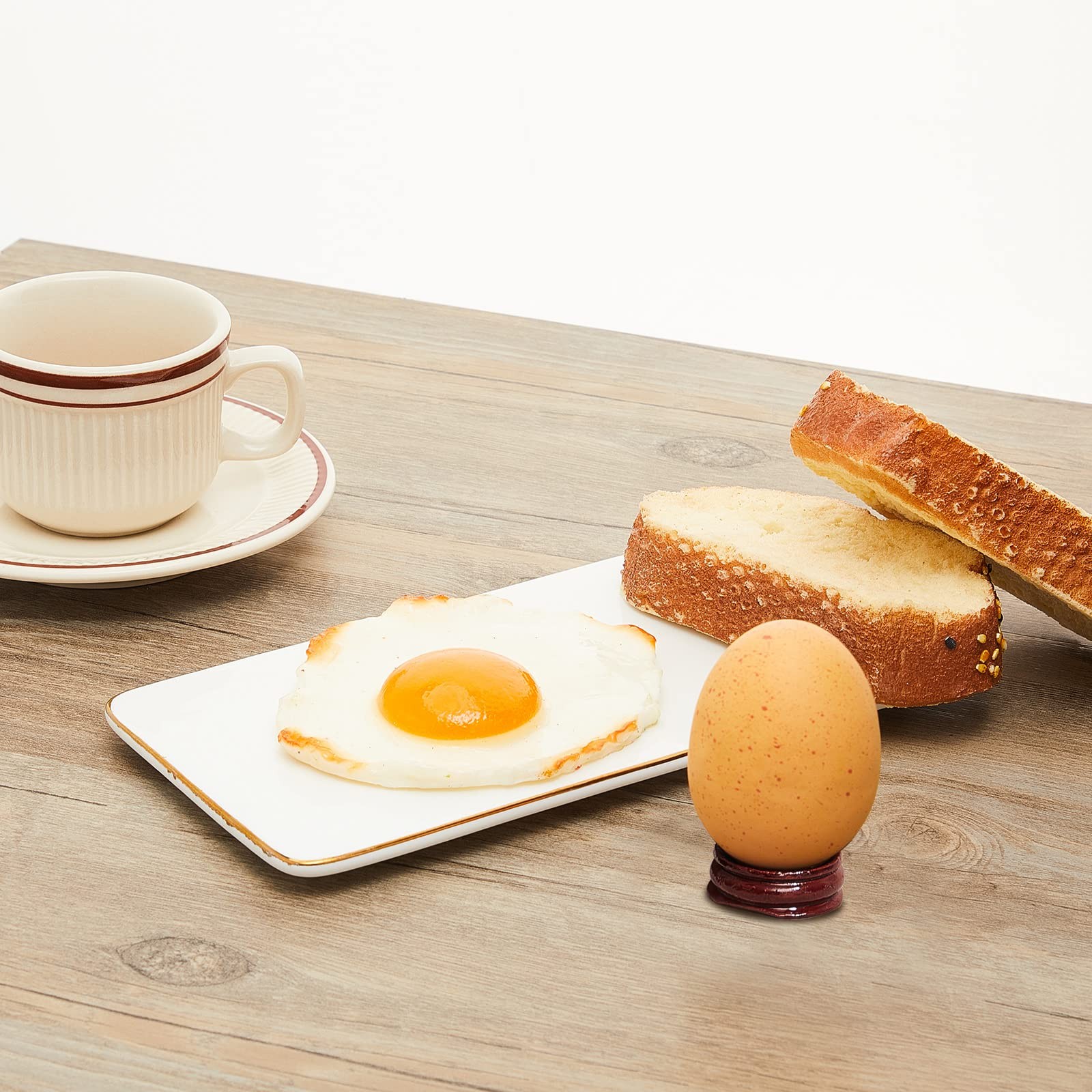 15 Pack Wooden Egg Stands Holders Displays Stand Ball Egg Base for Crystal Ball