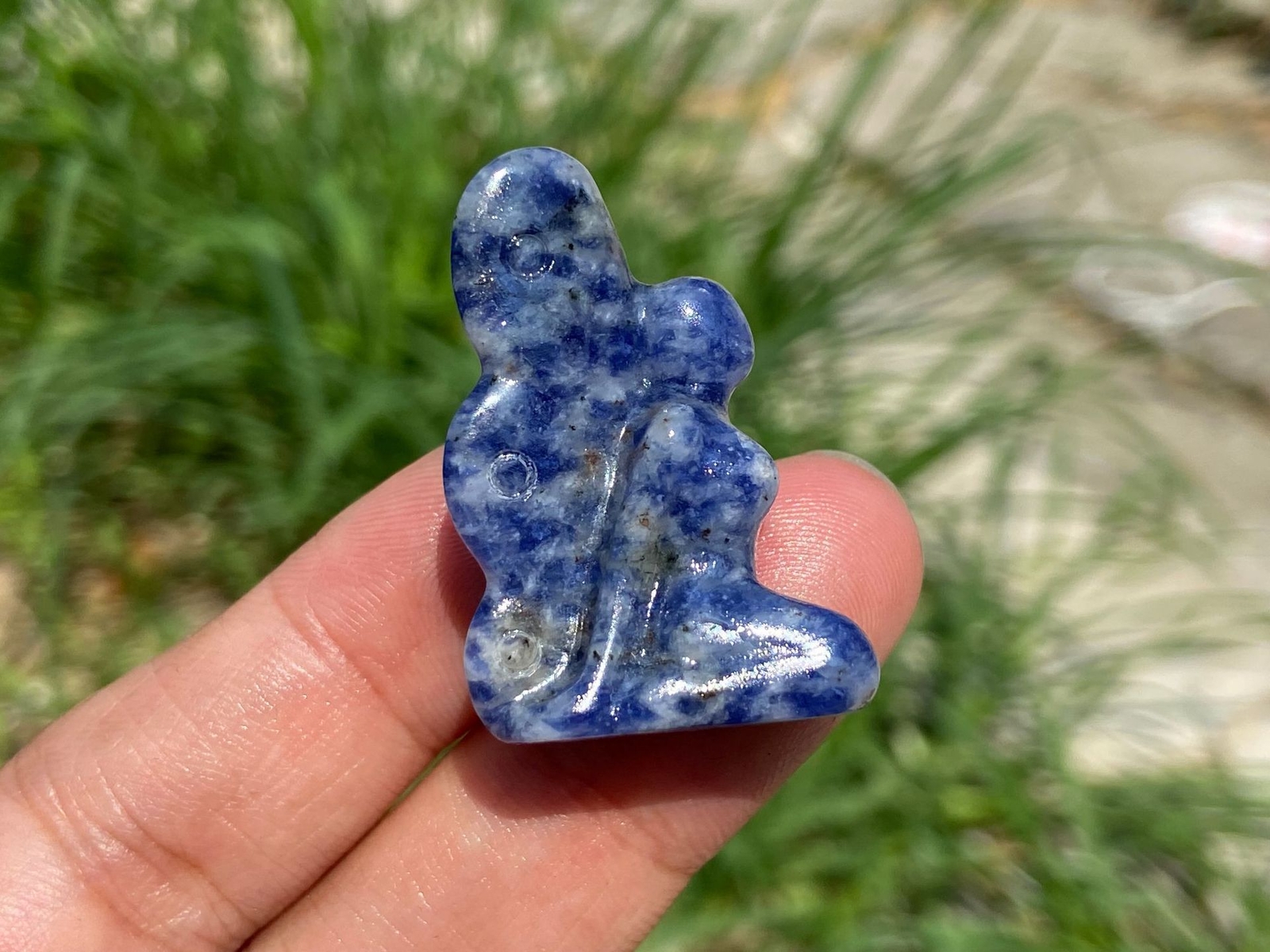 1.2″ Natural Fluorite Butterfly Fairy Carved Quartz Crystal Skull Healing 1PC