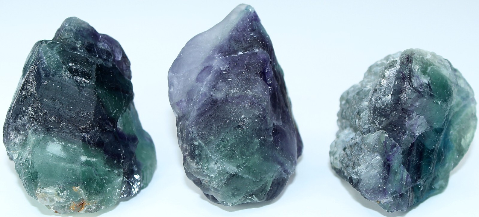 AAA Rough Mexican Rainbow Fluorite / 5 Pieces / 17.2 oz (487.61 gr) 2258