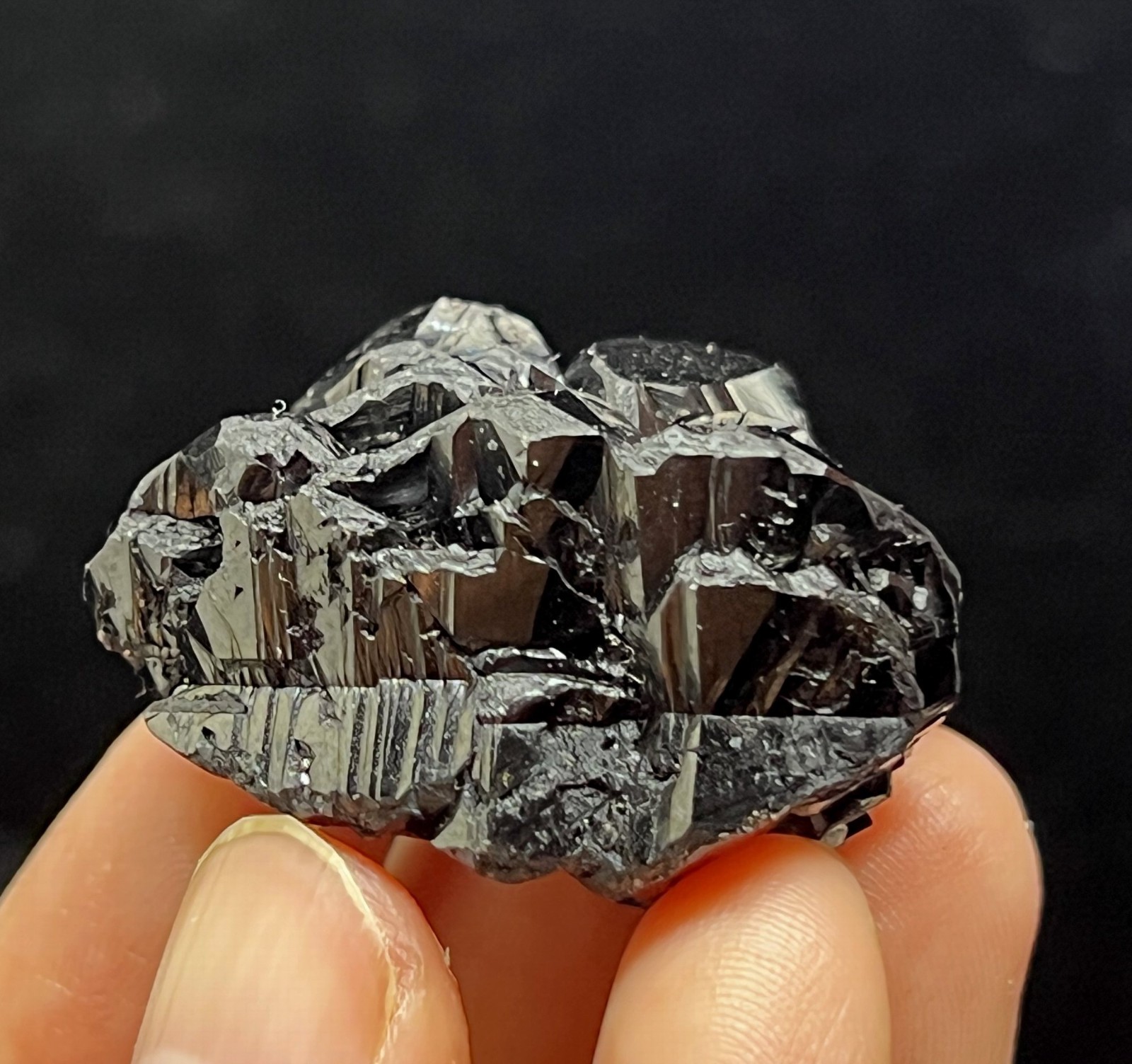 36mm 80g POWERFUL Cassiterite with Muscovite, Natural Mineral Specimen