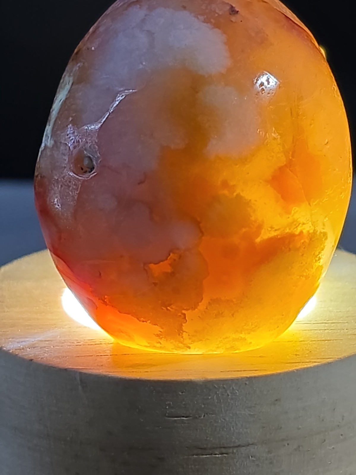 Flower Agate Skull 4.5 Oz. 126g 2″ X 1.75 “