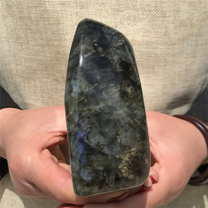 1.03kg Natural Labradorite Quartz Crystal Spectrolite Mineral Reiki healing