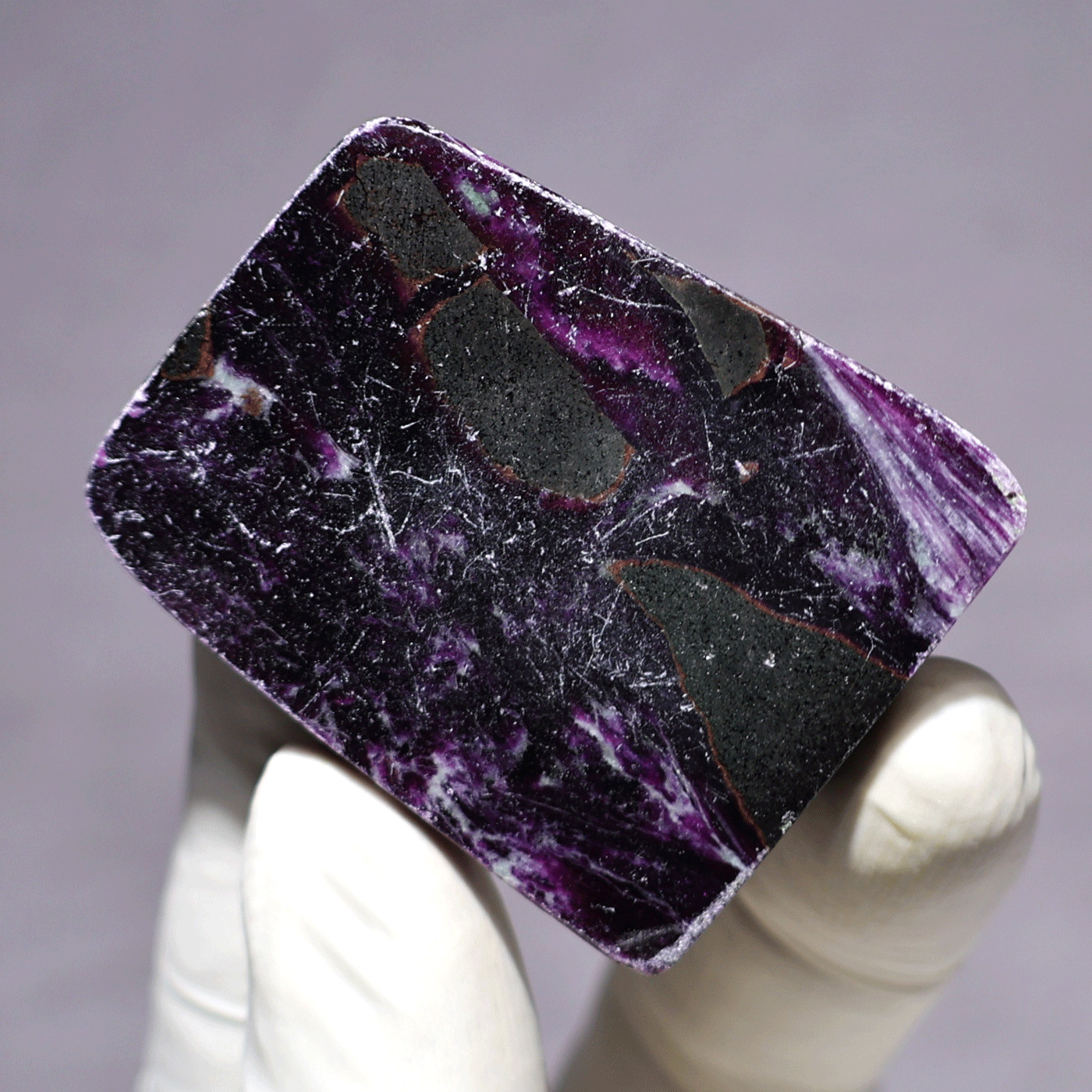 Rare Kämmererite Polished Stone • Dark Purple Chrome Chlorite • Collector’s Slab