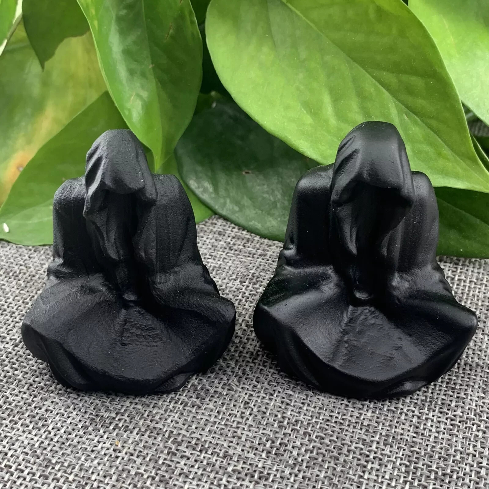 2″ Natural Obsidian Quartz Carved Quartz Crystal Skull Reiki Healing Gift 1pc